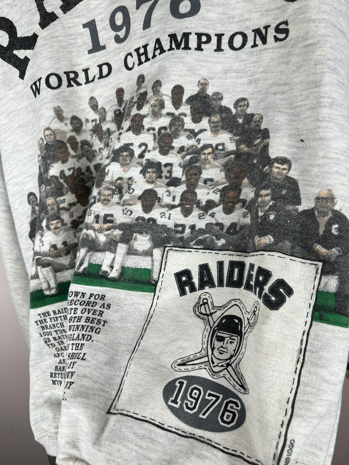 NFL × Vintage 1991 Long Gone Vintage Oakland Raiders Snap Jacket Cotton Size US XL / EU 56 / 4 - 4 Thumbnail
