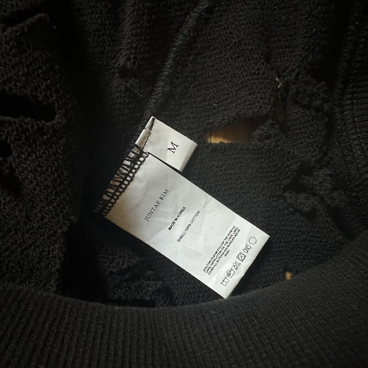Juntae Kim Slashed hoodie Size US M / EU 48-50 / 2 - 8 Thumbnail