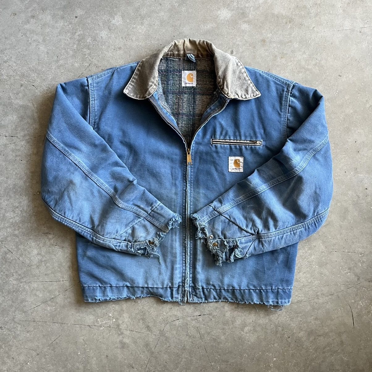 Carhartt Carhartt JB1215 Blue Detroit Jacket Rare Size Large Vintage Size US L / EU 52-54 / 3 - 7 Thumbnail
