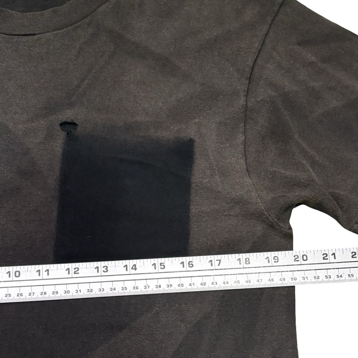 Other 80s Faded Black Pocket T Shirt L Negative Space Grunge Pin Size US L / EU 52-54 / 3 - 6 Thumbnail