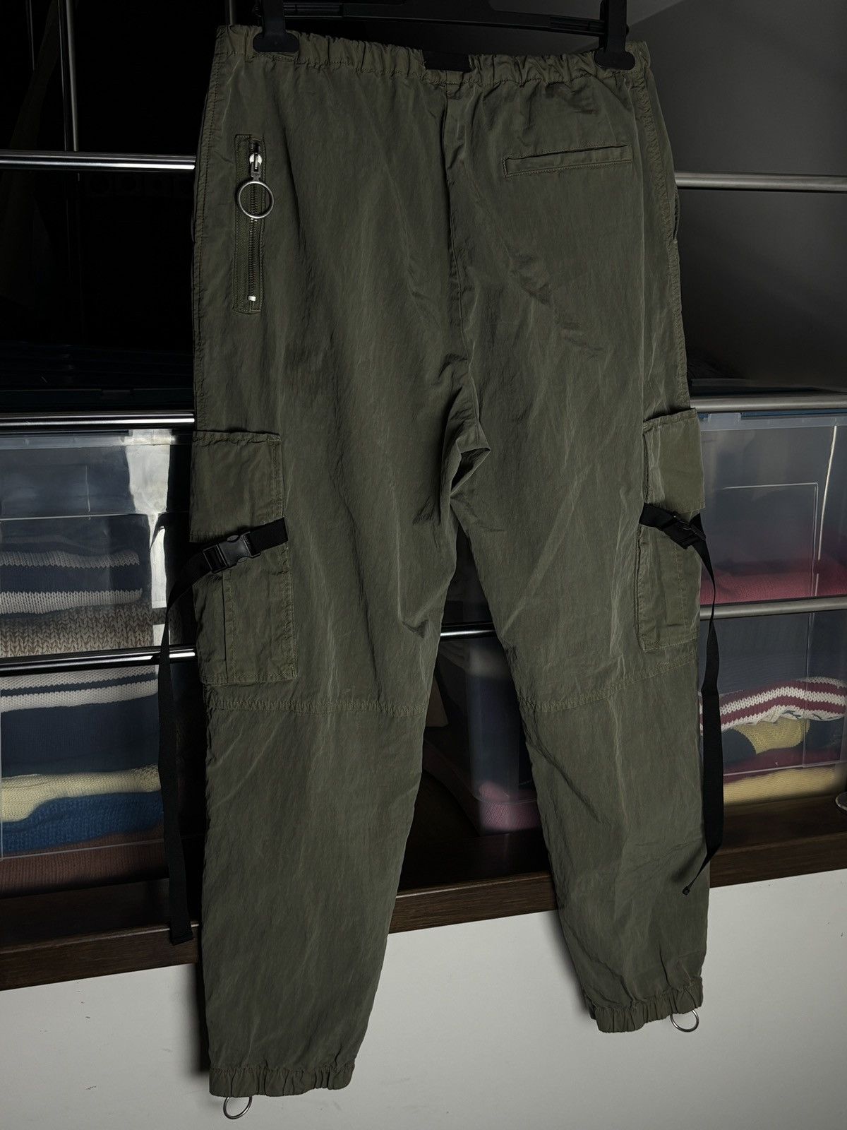 Off-White Off White Rubber Logo Cargo Tech Pants Sweatpants Virgil Size US 32 / EU 48 - 4 Thumbnail
