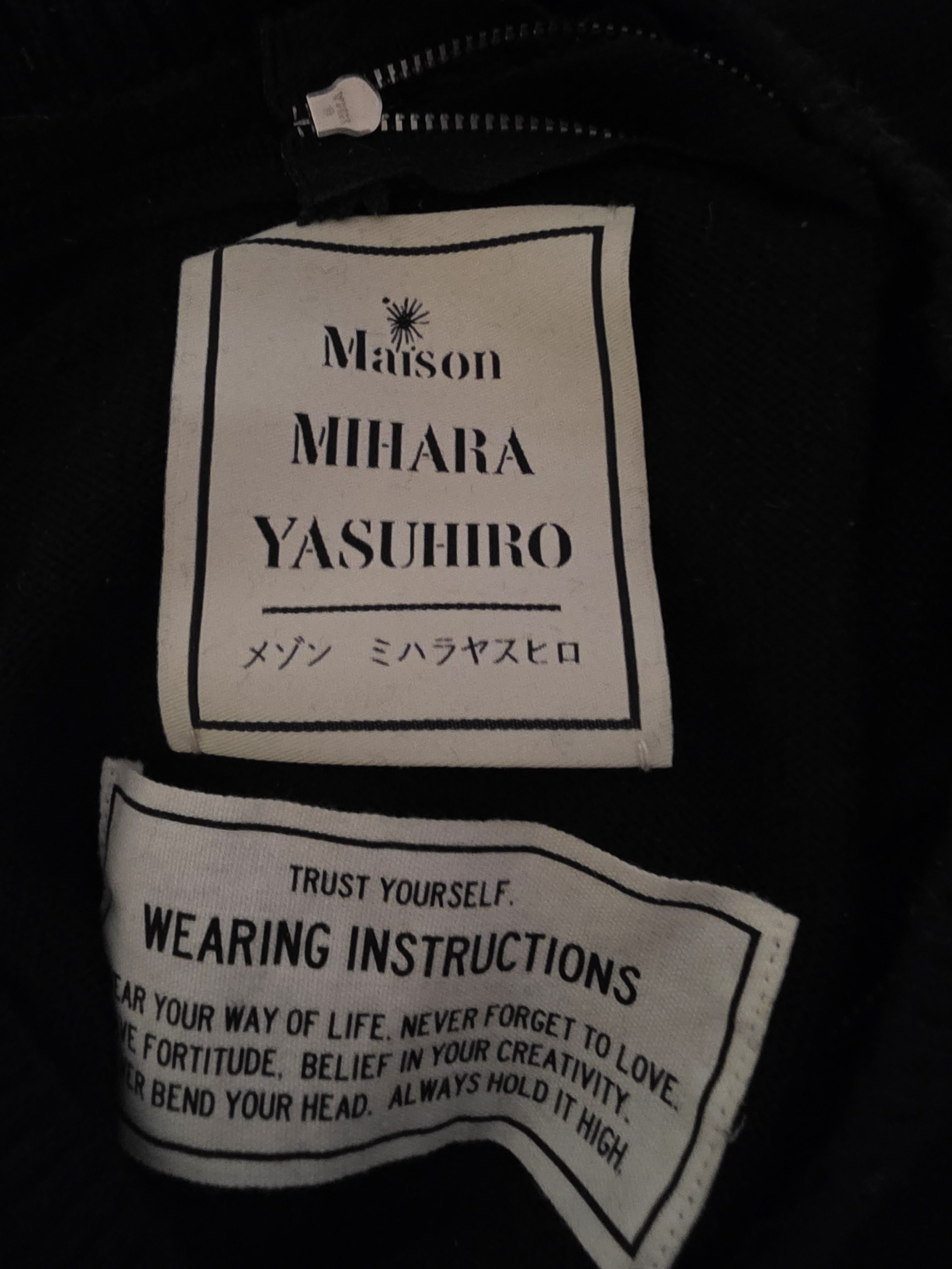 Maison MIHARA YASUHIRO Allover zip sweater black wool ch 44 Size US S / EU 44-46 / 1 - 5 Thumbnail
