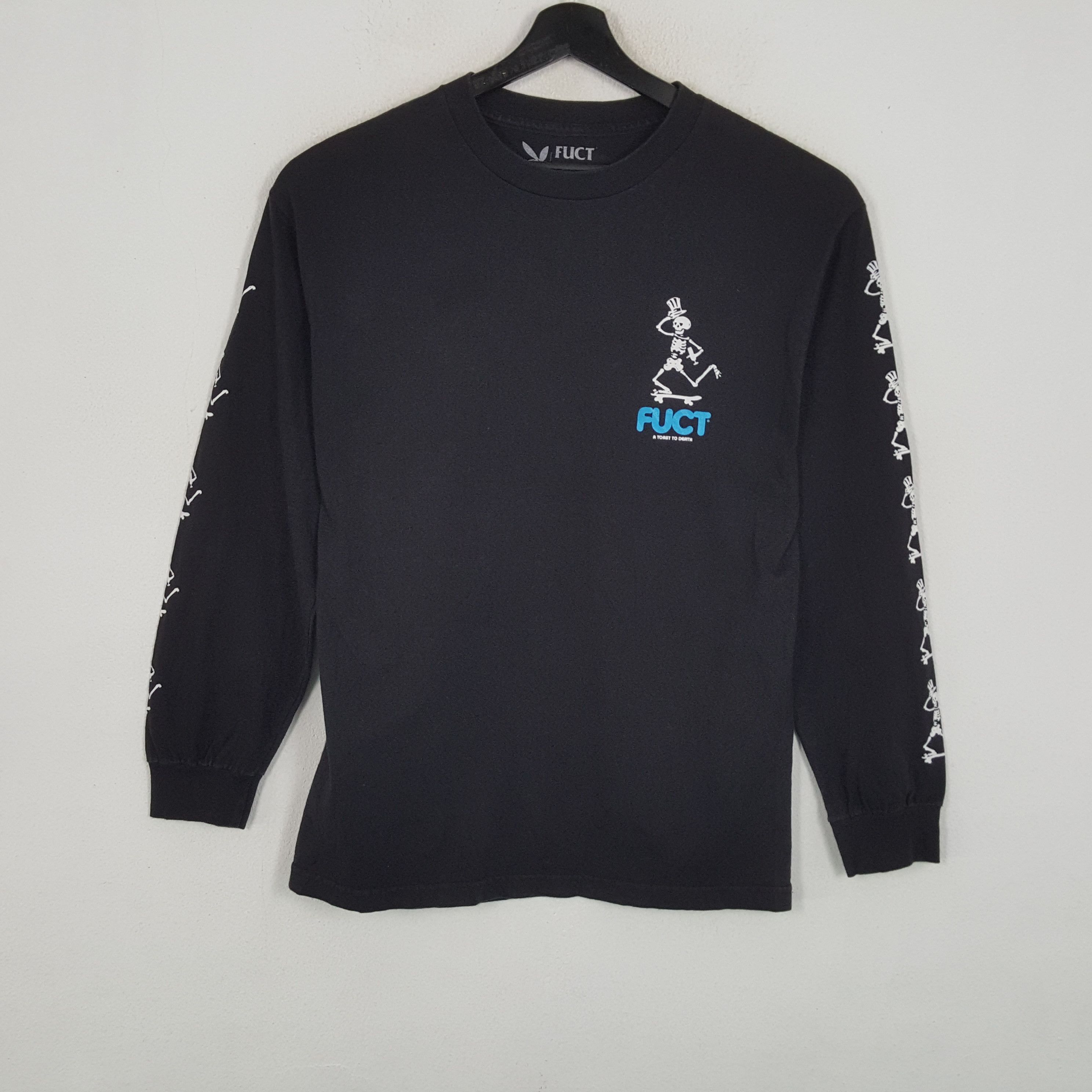 FUCT FUCT Skulls Bones Design Skater Style Long Sleeve Tshirt Size US M / EU 48-50 / 2 - 3 Thumbnail