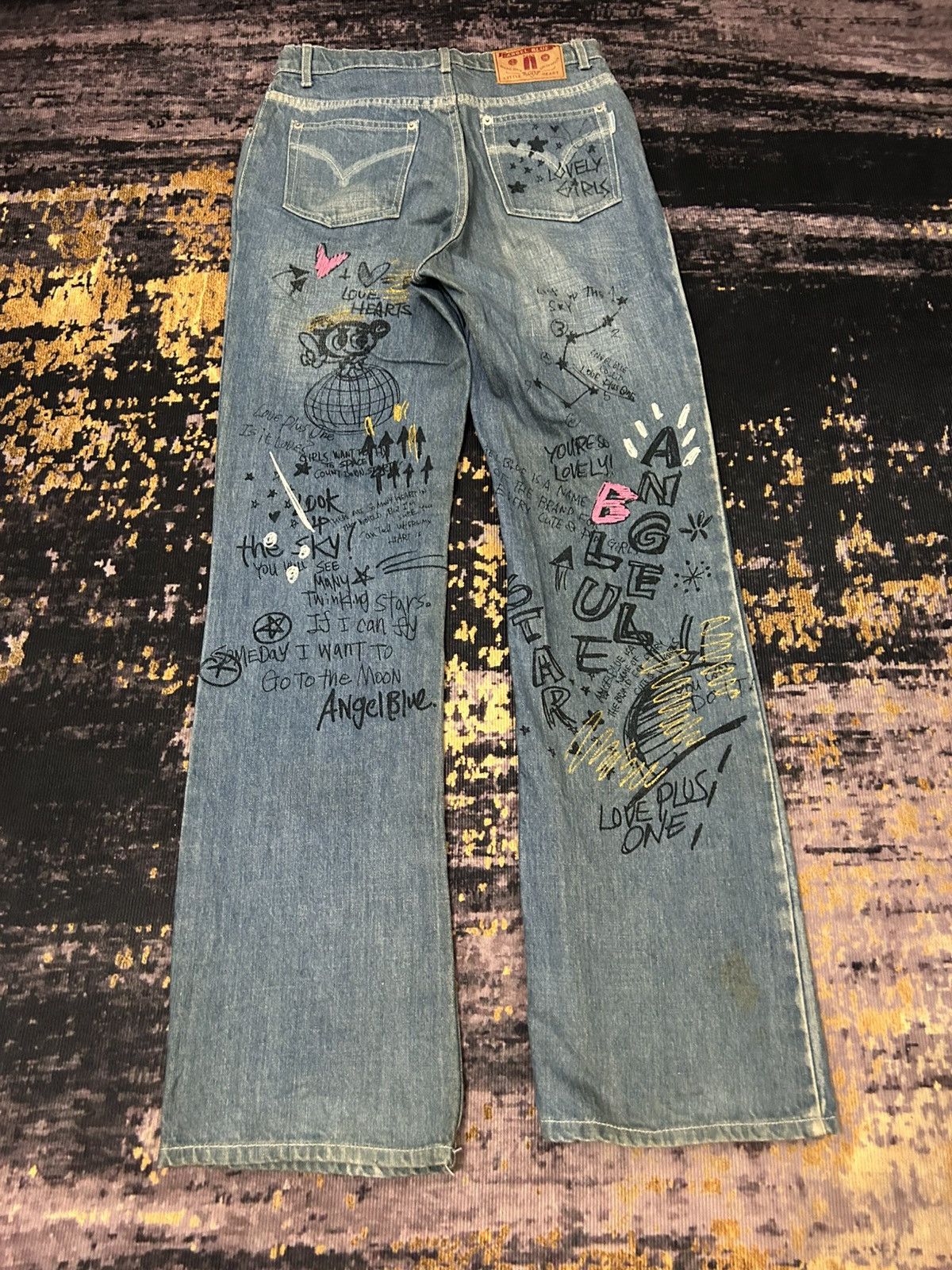 Angel Blue Vintage Angel Blue Claw Mark Faded Flare Jeans Size US 28 / EU 44 - 4 Thumbnail