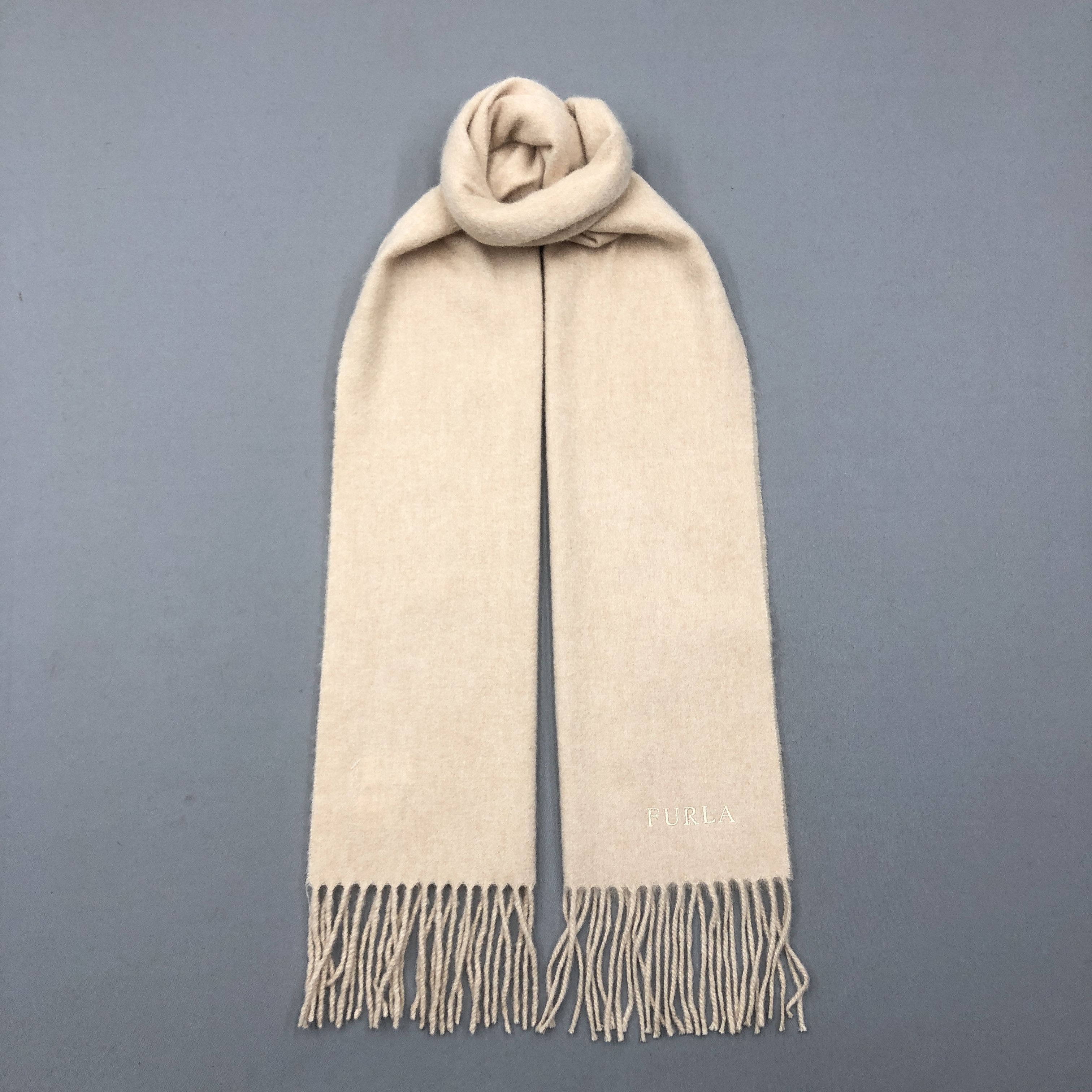 Furla Vintage Furla Scarf Muffler Wool Cashmere Scarves Size ONE SIZE - 1 Thumbnail