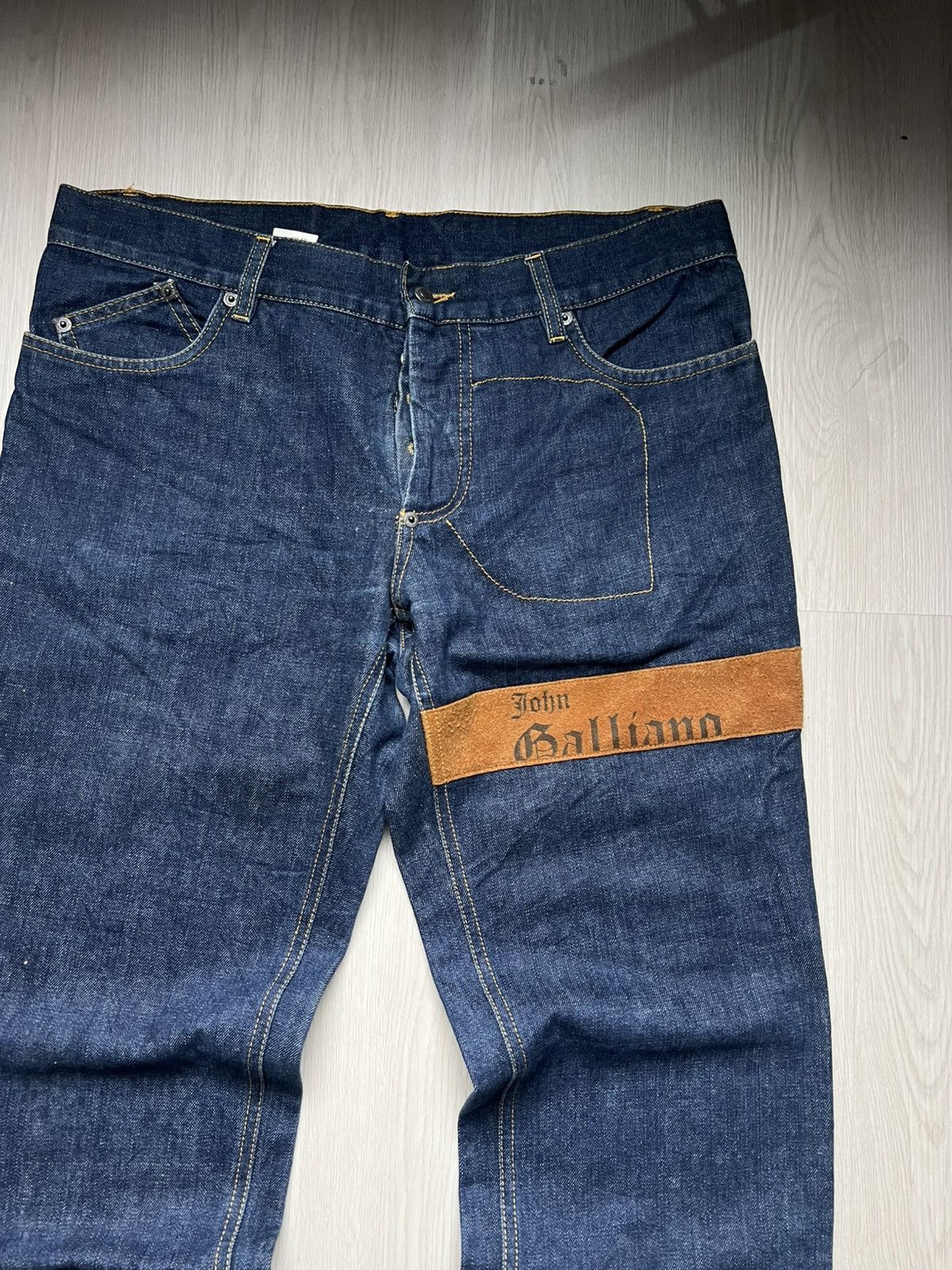 John Galliano John Galliano Horseshoe Pocket And Hidden Pocket Denim Size US 34 / EU 50 - 3 Thumbnail