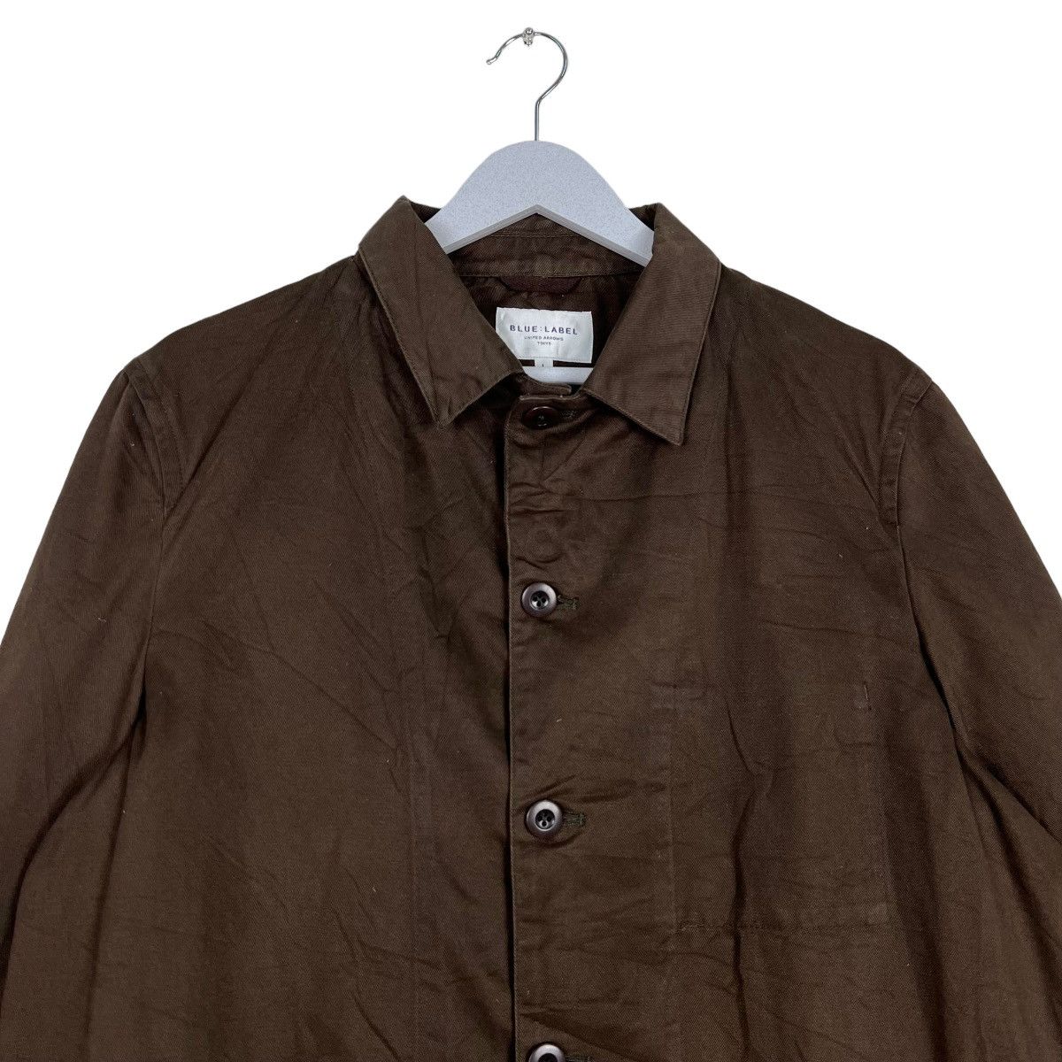 Issey Miyake BLUE LABEL UNITED ARROWS RICH BROWN CHORE JACKET Size US L / EU 52-54 / 3 - 3 Thumbnail