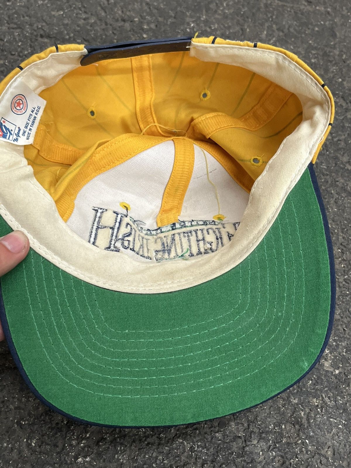 The Game × Vintage Vintage notre dame pin stipe hat streetwear hype rare Size ONE SIZE - 6 Thumbnail