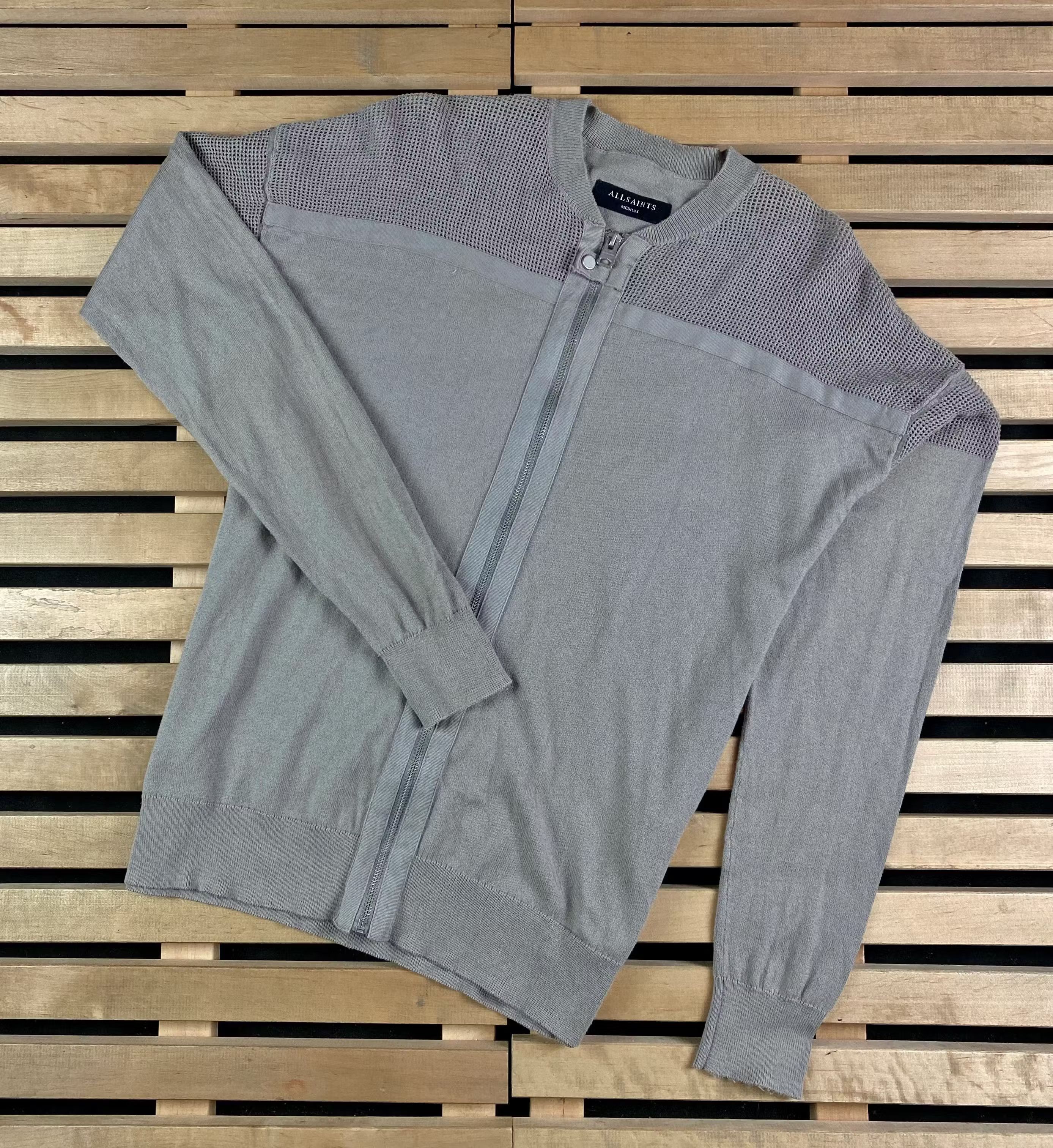 Allsaints Mens Bomber Full Zip Allsaints Size M Size US M / EU 48-50 / 2 - 1 Thumbnail