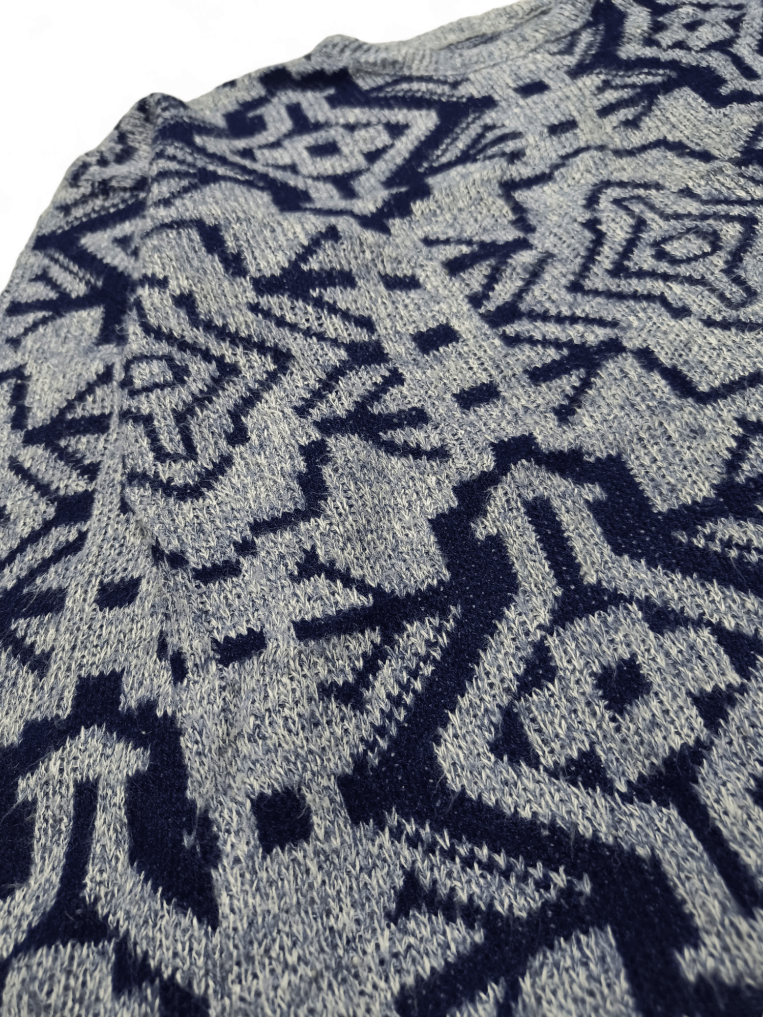 Other Vintage 90s Aztec Western Navajo Ethnic Motifs Knit Sweater Size US L / EU 52-54 / 3 - 6 Thumbnail