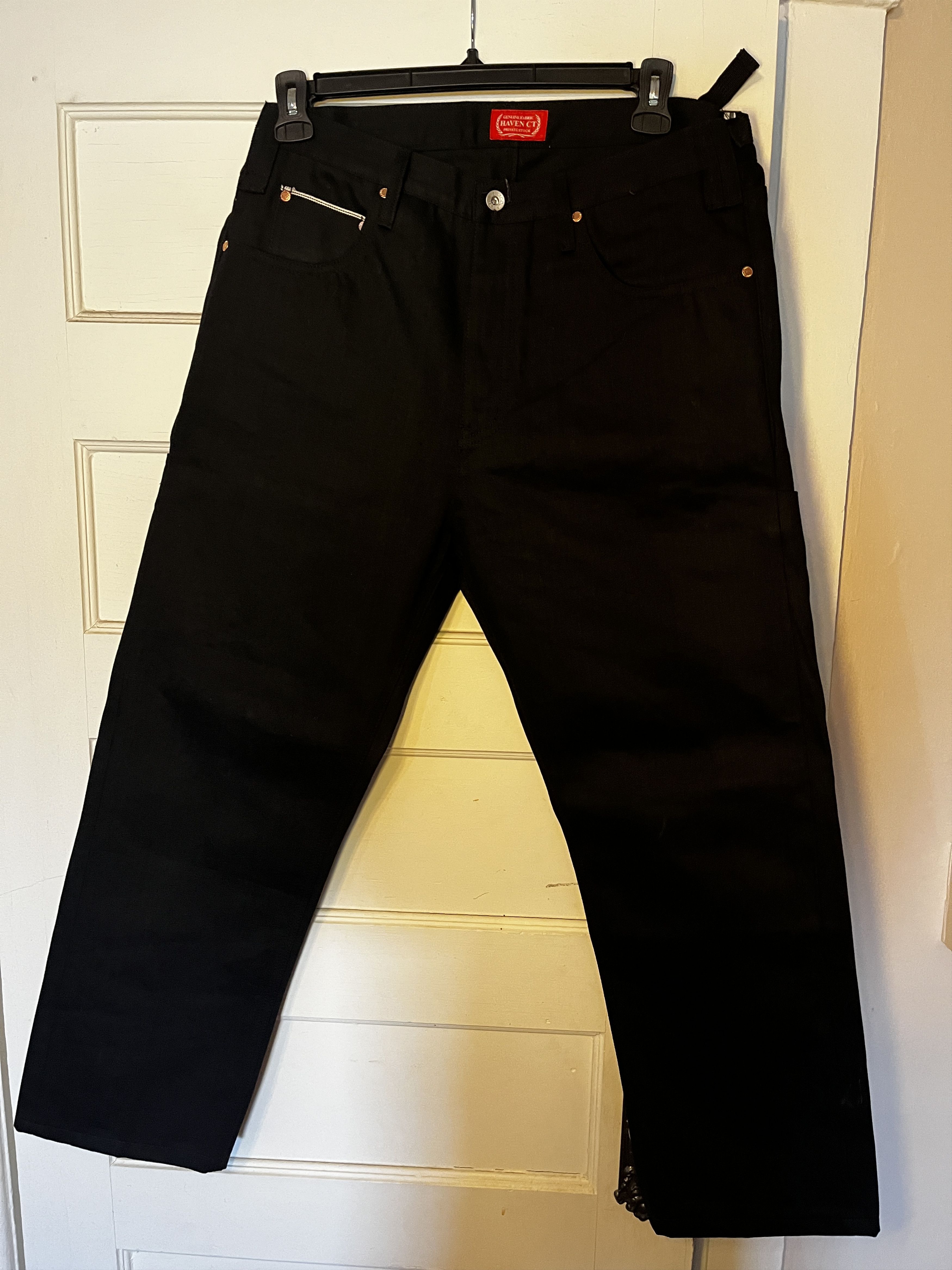 Haven Court Quad Cargo Denim V2 (caliber) (Black raw selvedge denim) Size US 35 - 2 Thumbnail