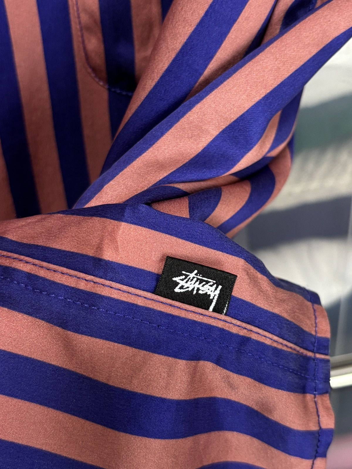Stussy Stussy Silk Striped Button Up Shirt Size US M / EU 48-50 / 2 - 6 Thumbnail