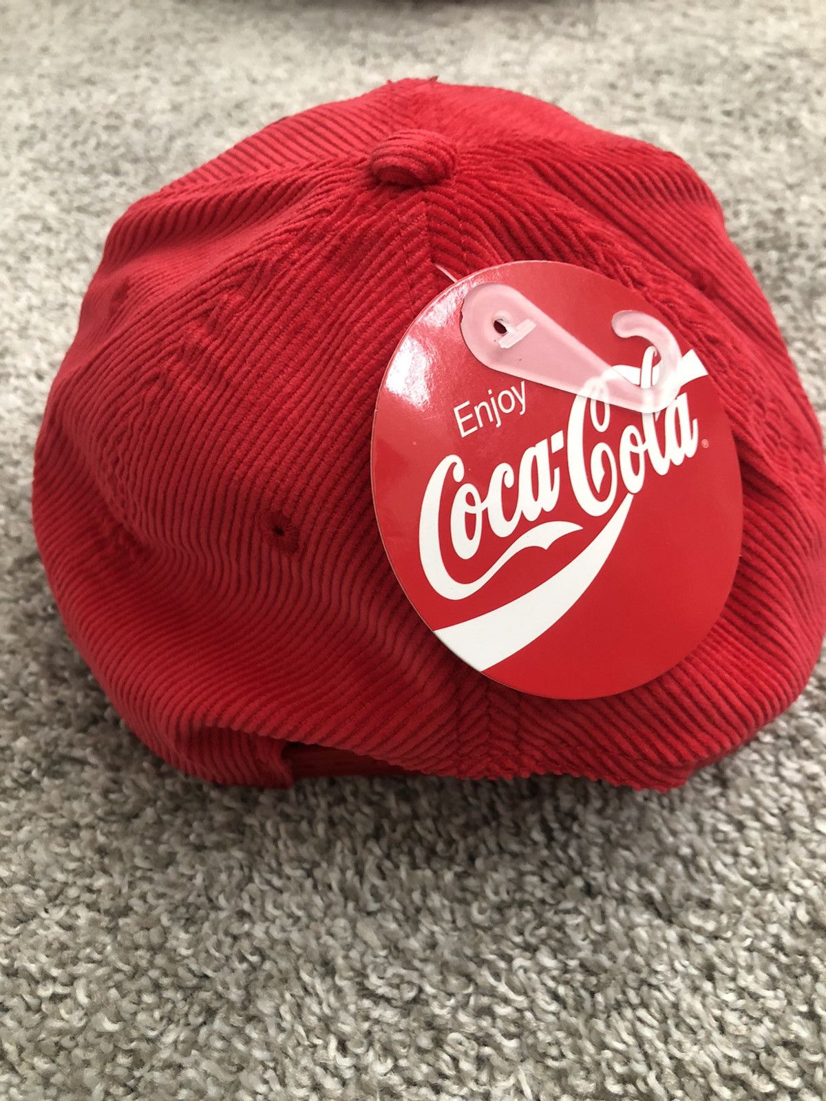 Coca Cola Coca-Cola Corduroy Red Snapback Hat Size ONE SIZE - 3 Thumbnail