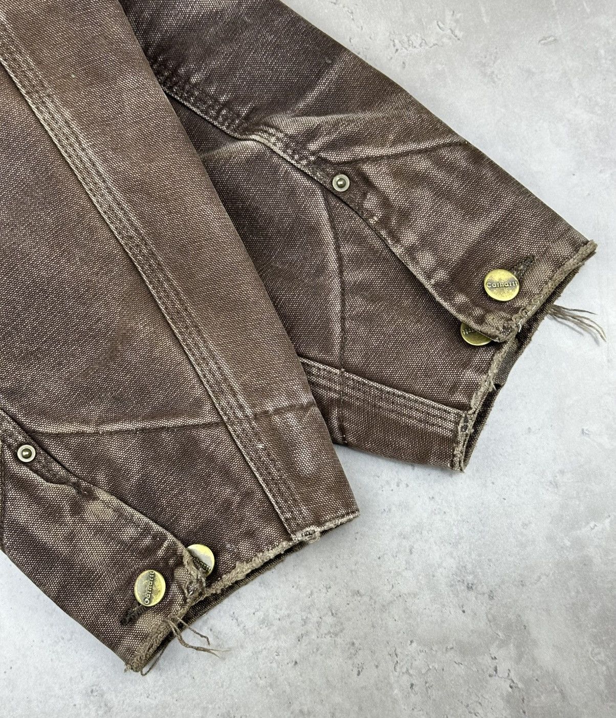 Carhartt Carhartt Distressed Work Jacket Heavy Canvas L Made In USA Size US L / EU 52-54 / 3 - 8 Thumbnail