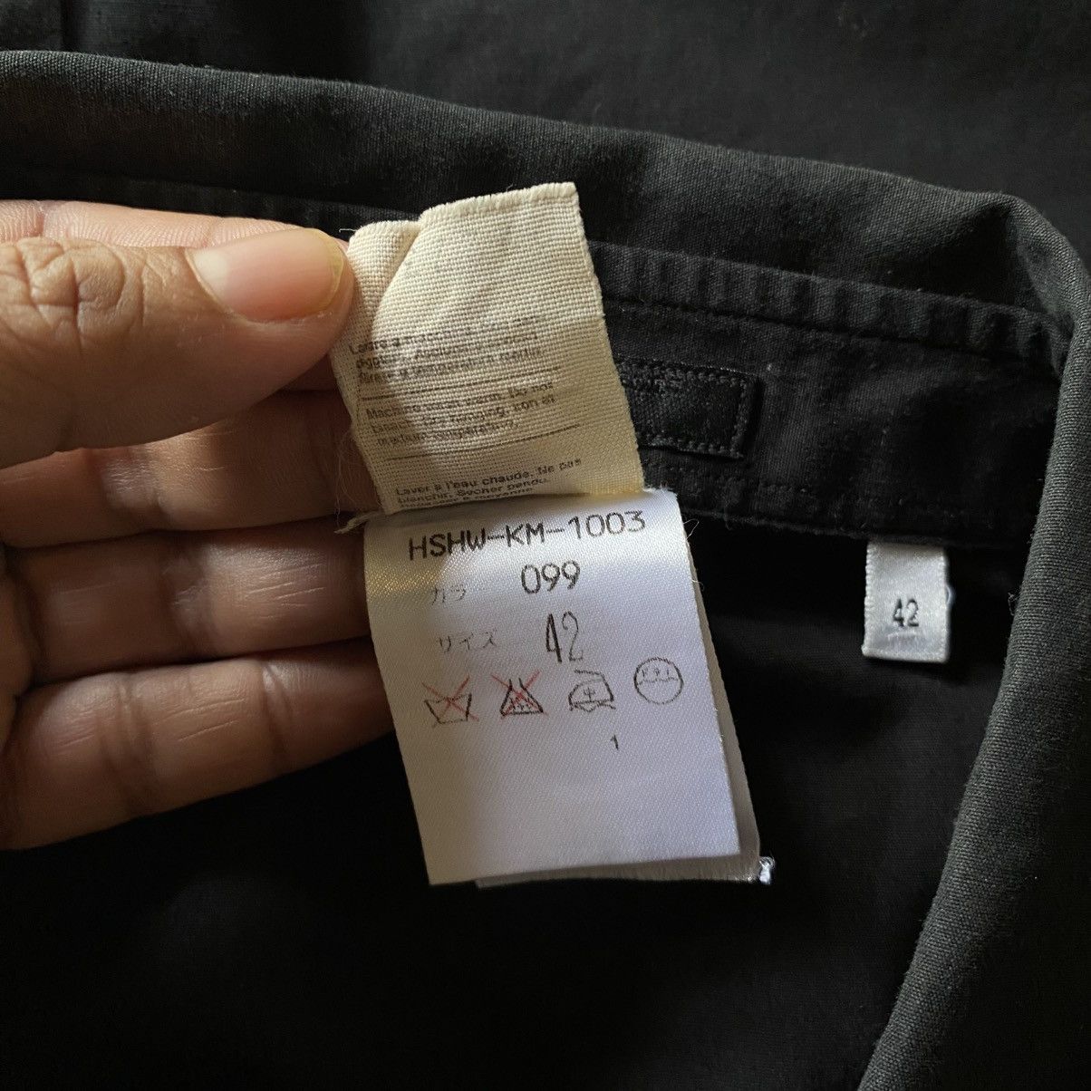 Helmut Lang HELMUT LANG Smart Black Button-Up with Brown Accents Size US XS / EU 42 / 0 - 9 Thumbnail