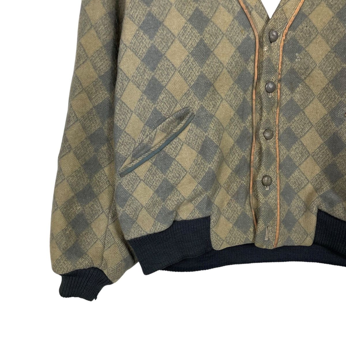 BIGI Men's Bigi Argyle Cardigan Jacket Size US M / EU 48-50 / 2 - 3 Thumbnail
