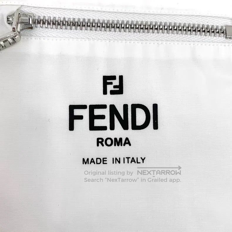 Fendi Fendi size 41 White Pocket Zipper Design Cotton Collar Shor Size US XXS / EU 40 - 5 Thumbnail