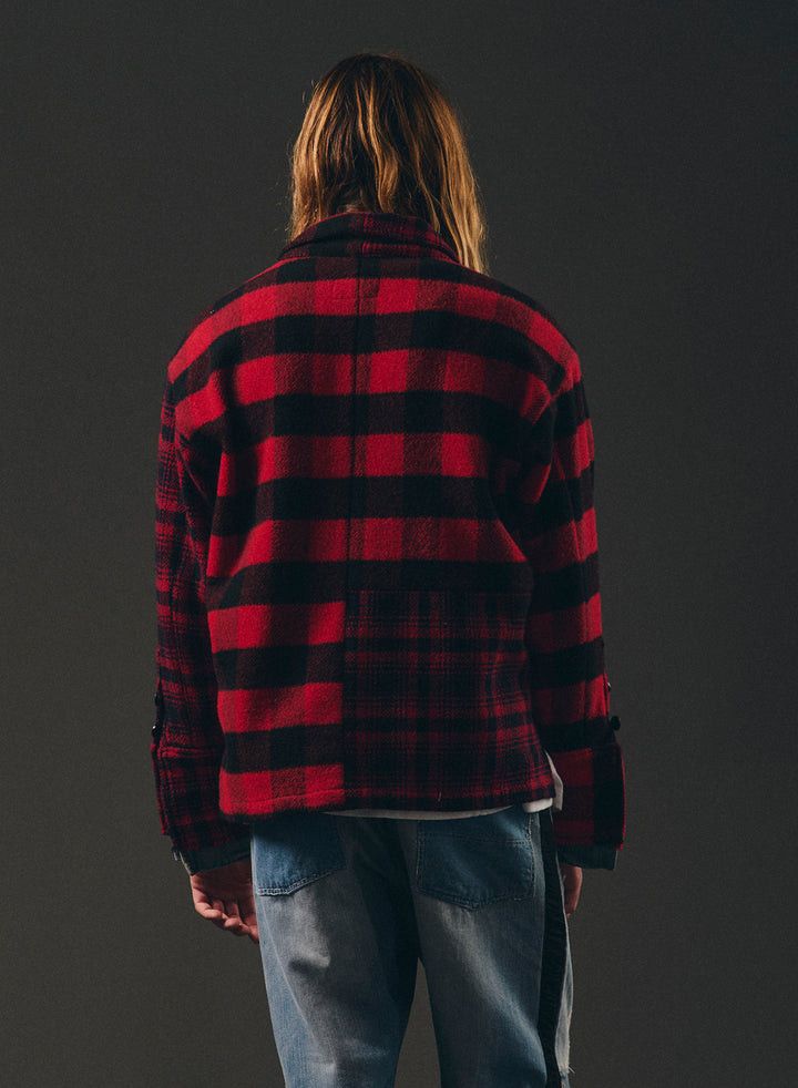 Greg Lauren $1375 Greg Lauren Buffalo Plaid Shawl Collar Box Jacket Size US L / EU 52-54 / 3 - 5 Thumbnail