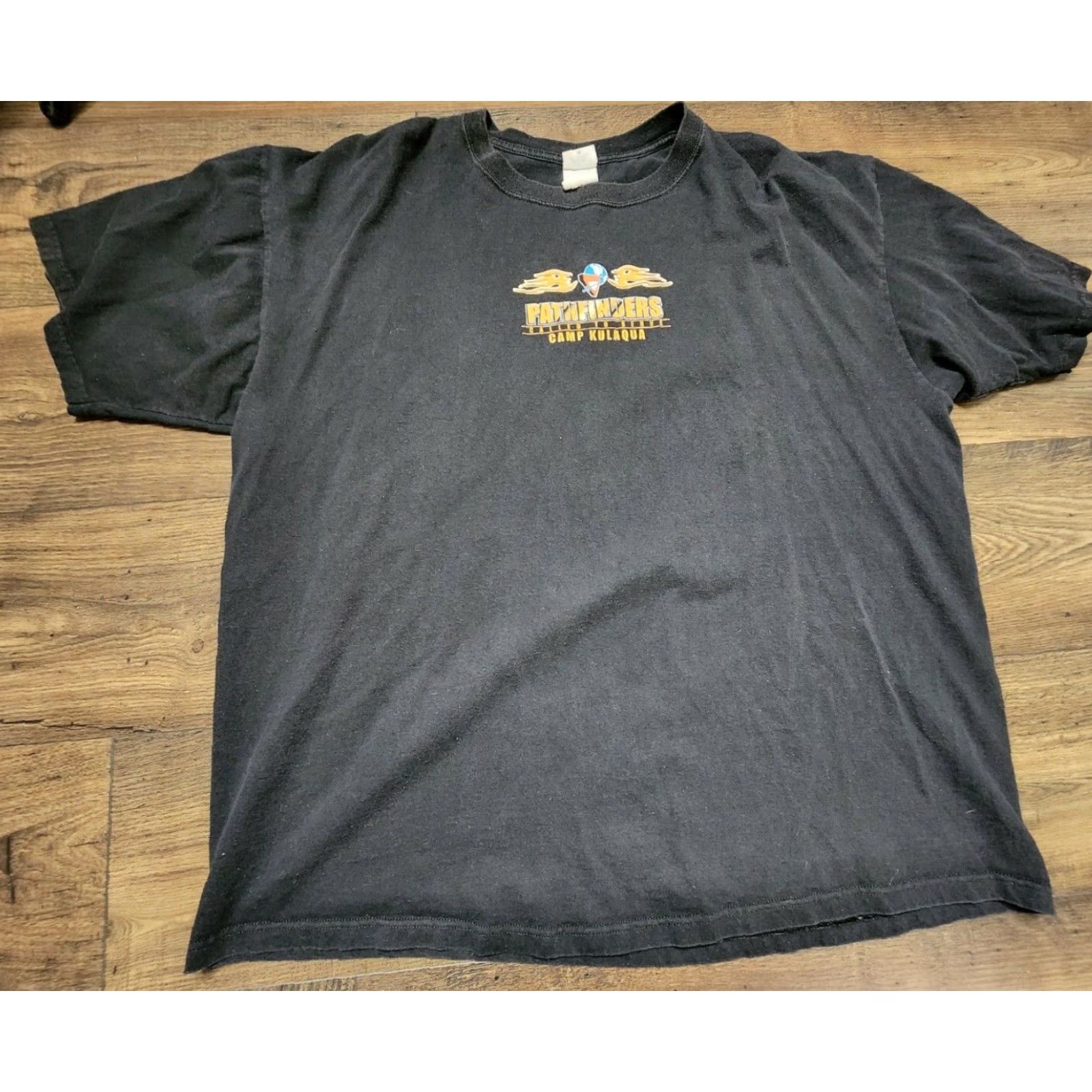 Anvil VINTAGE Anvil Mens 2XL Forged Christ Pathfinders T-Shirt Double Sided Religious Graphic Tee Crew Neck Short Sleeve Black 90s Mens Size US XXL / EU 58 / 5 - 2 Thumbnail