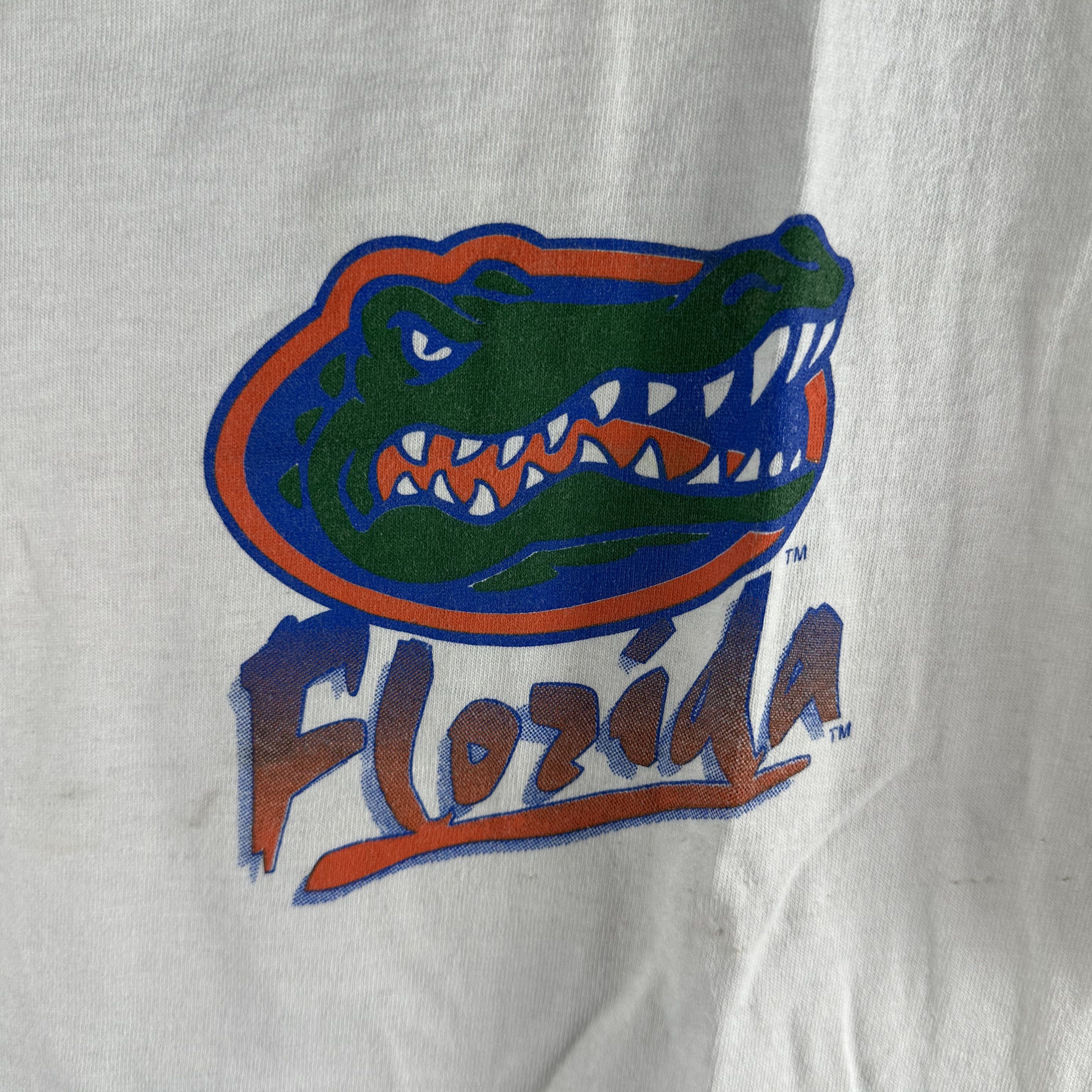 Vintage Vintage 90s Florida Gators NCAA Single Stitch T-shirt Size US XL / EU 56 / 4 - 3 Thumbnail