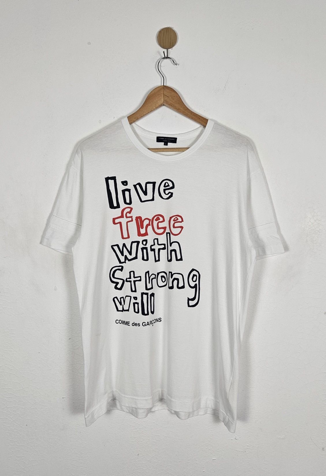 Comme des Garcons Comme des Garcons CDG Live Free With Strong Will shirt Size US L / EU 52-54 / 3 - 1 Thumbnail