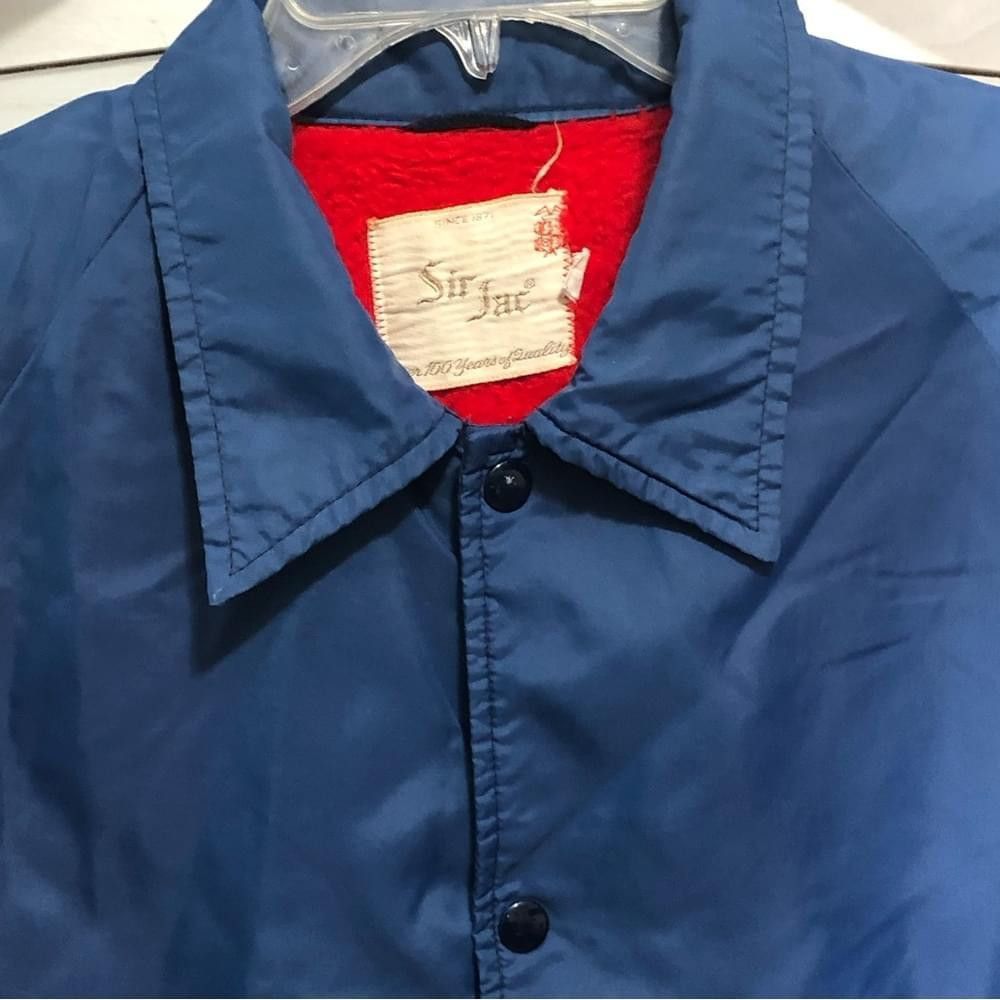 Vintage Vintage 80s warm fleece lining blue puffer jacket coat men L Size US L / EU 52-54 / 3 - 5 Thumbnail
