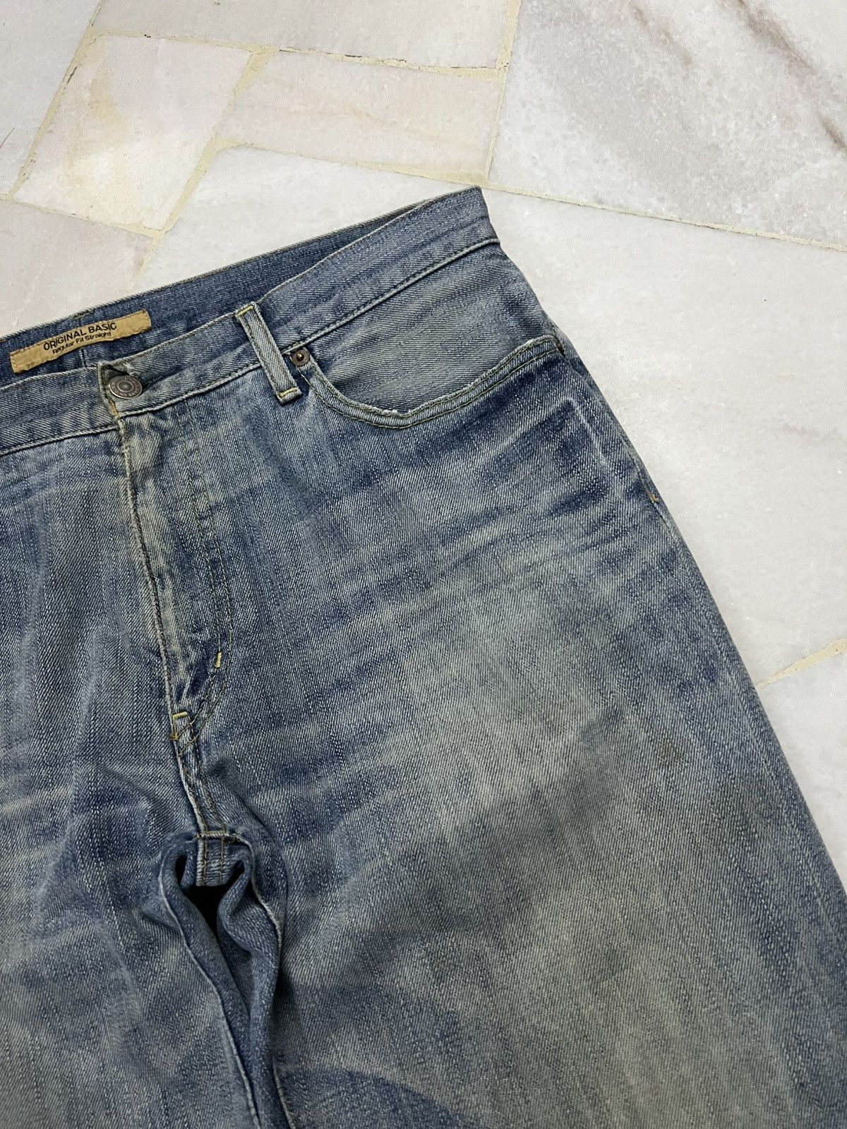 Japanese Brand × Uniqlo × Vintage Japanese Brand Uniqlo Vintage S002 Distressed Jean Size US 35 - 9 Thumbnail