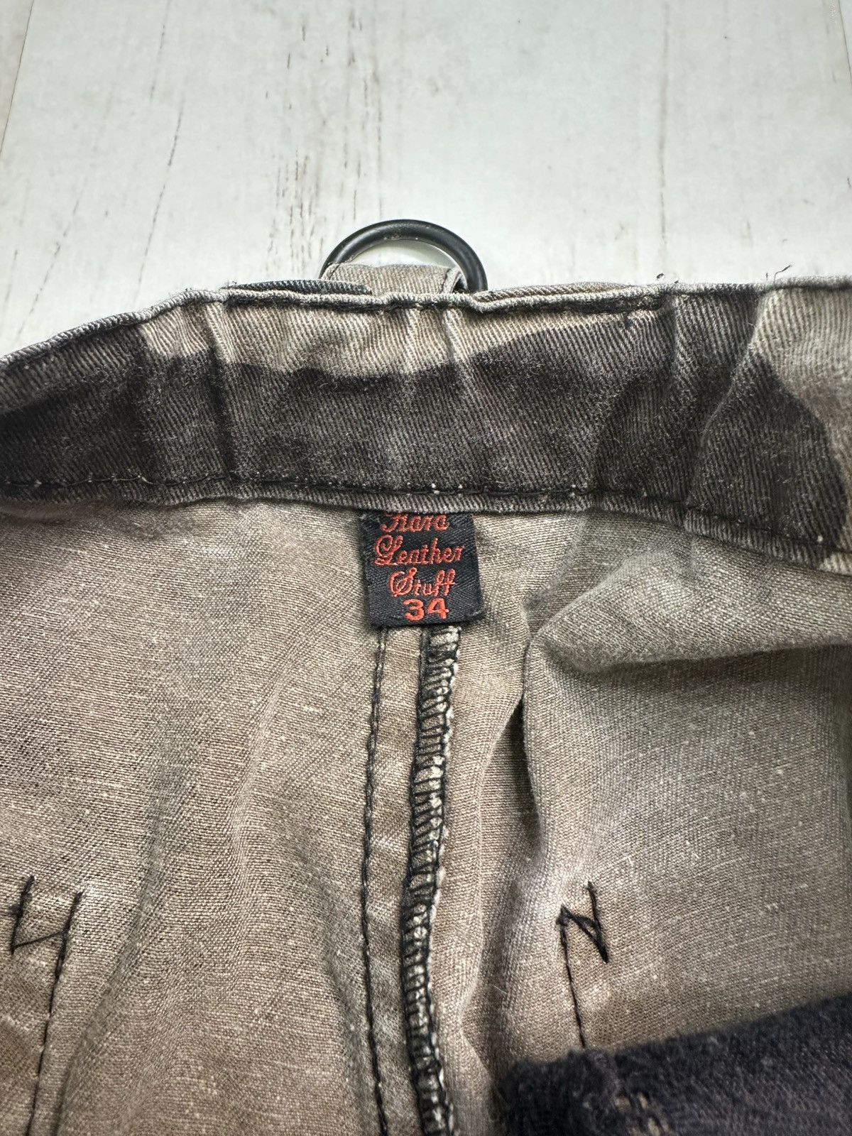 Vintage Hard Leather Stuff camo wide pants Size US 34 / EU 50 - 6 Thumbnail