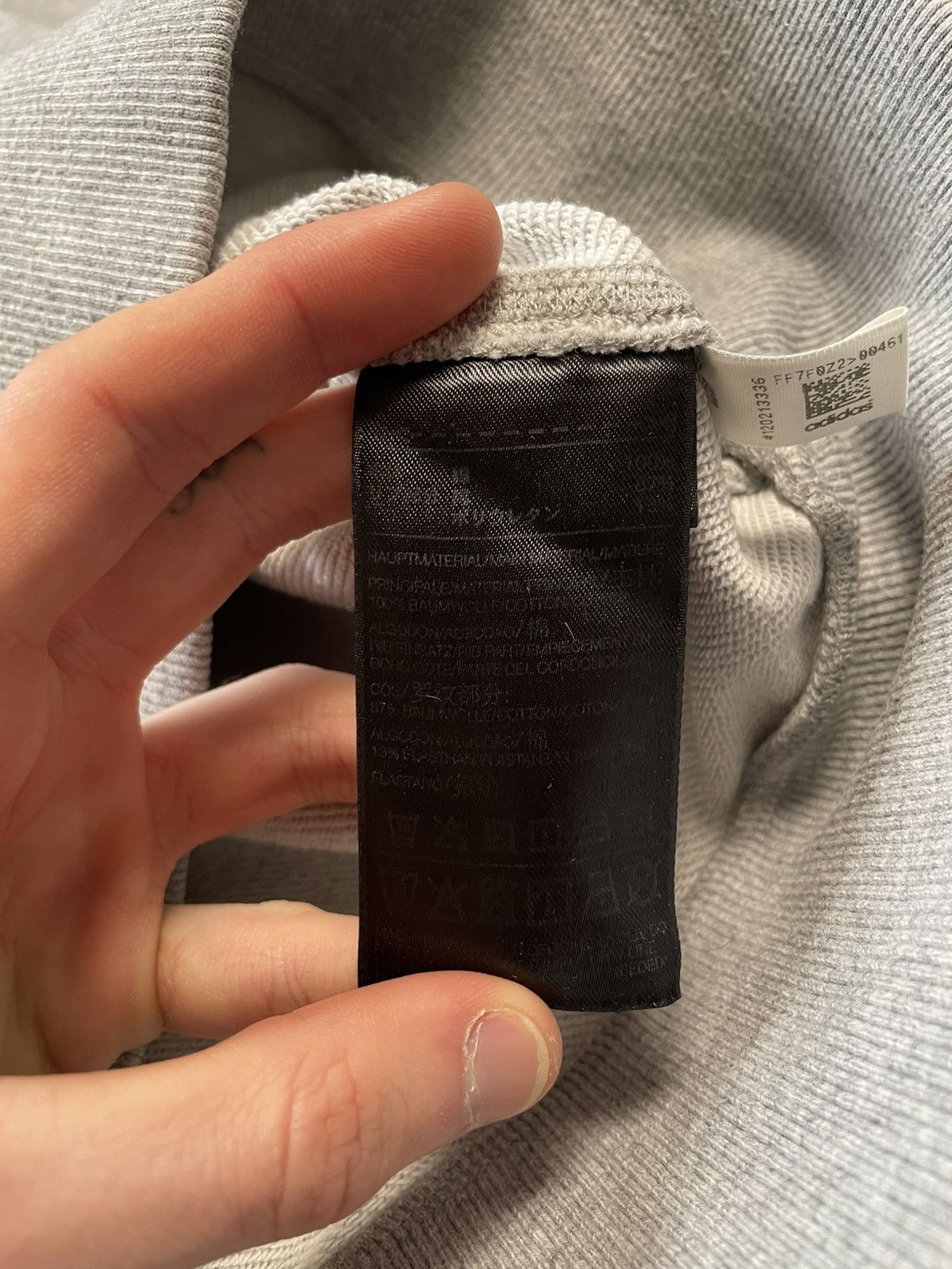 Yohji Yamamoto Yohji Yamamoto x Adidas Y-3 Big Logo Gray Sweatshirt Size US M / EU 48-50 / 2 - 13 Thumbnail