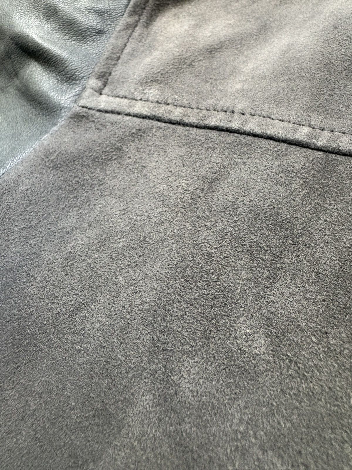 Hackett Hackett London Two-Tone Goat & Lamb Leather Bomber Jacket L Size US L / EU 52-54 / 3 - 24 Thumbnail