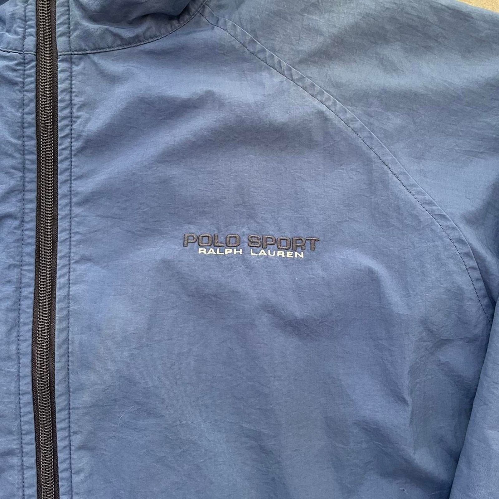 Polo Ralph Lauren Vintage Polo Sport Ralph Lauren Blue Windbreaker Size US L / EU 52-54 / 3 - 3 Thumbnail
