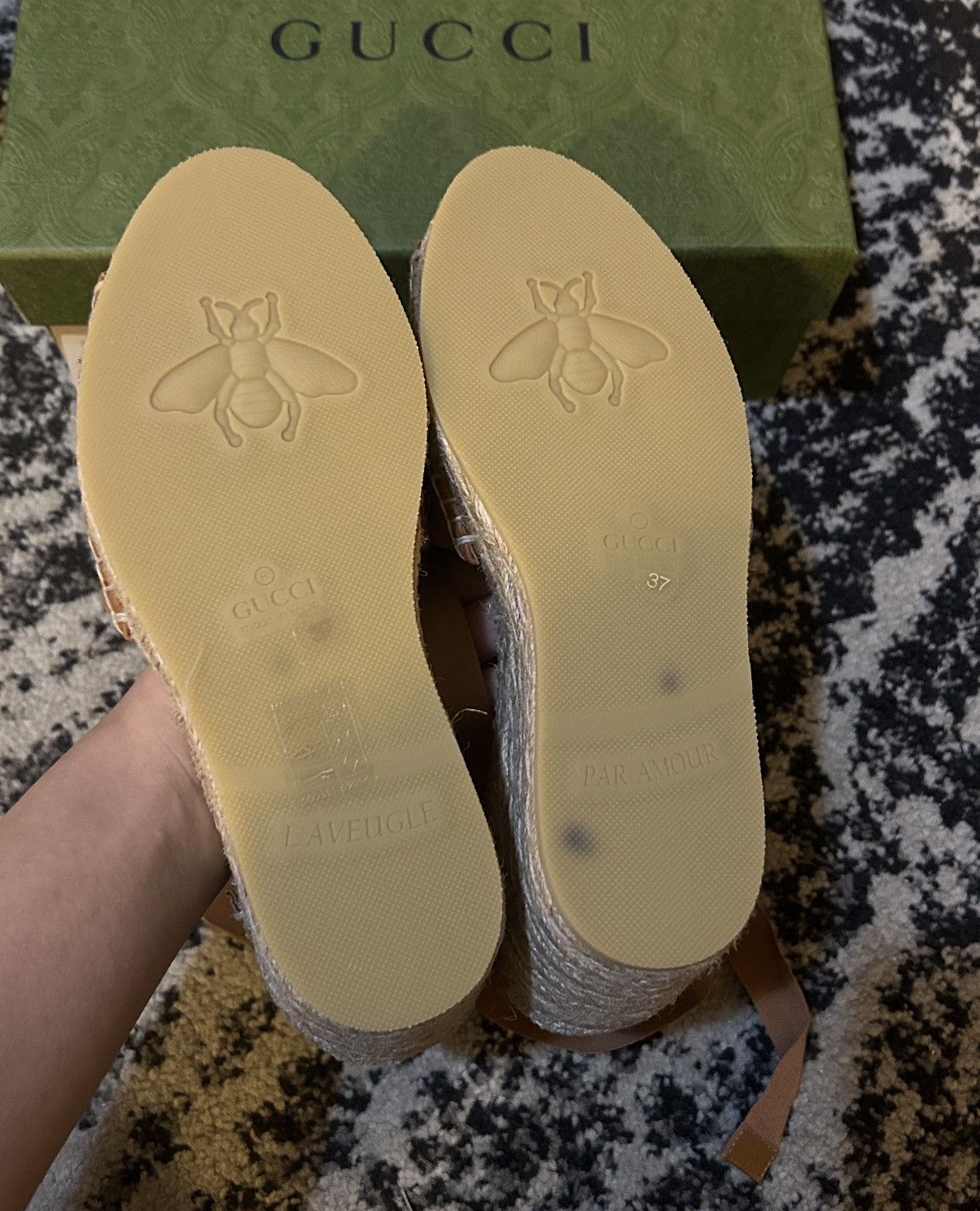 Gucci Gucci Interlocking G One Strap Sandal Espadrille Size US 7 / IT 37 - 3 Thumbnail
