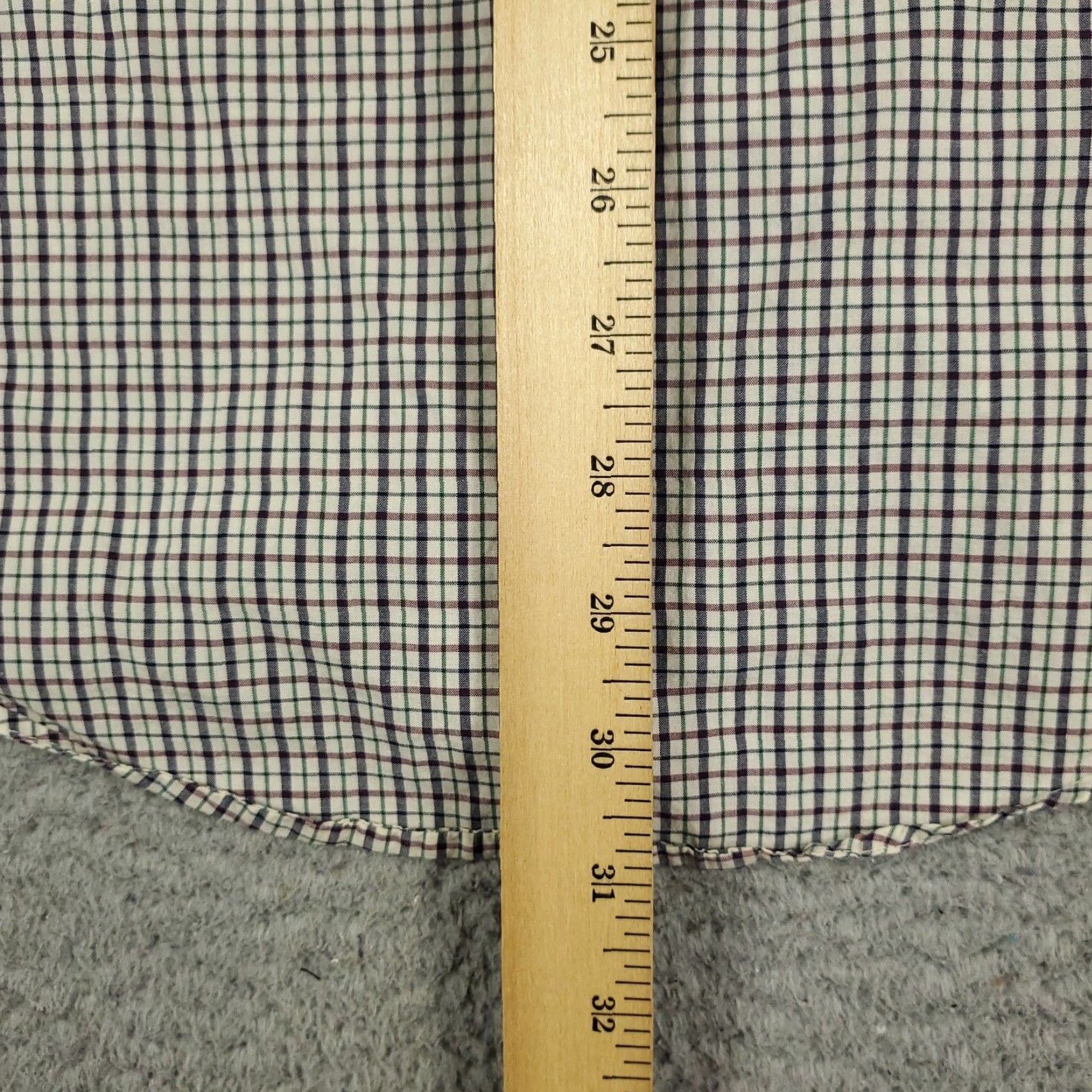 Brooks Brothers VINTAGE Brooks Brothers Shirt Mens 15.5 Blue Plaid Dress Button Up Long Sleeve Cotton Regular Classic Size 40R - 5 Thumbnail