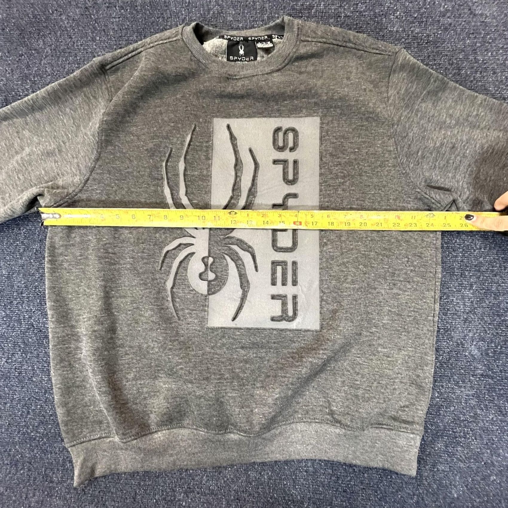Spyder Spyder Sweatshirt Mens XL Gray Pullover Crewneck Logo Spider Colorado Outdoor Graphic Print All Seasons Size US XL / EU 56 / 4 - 4 Thumbnail