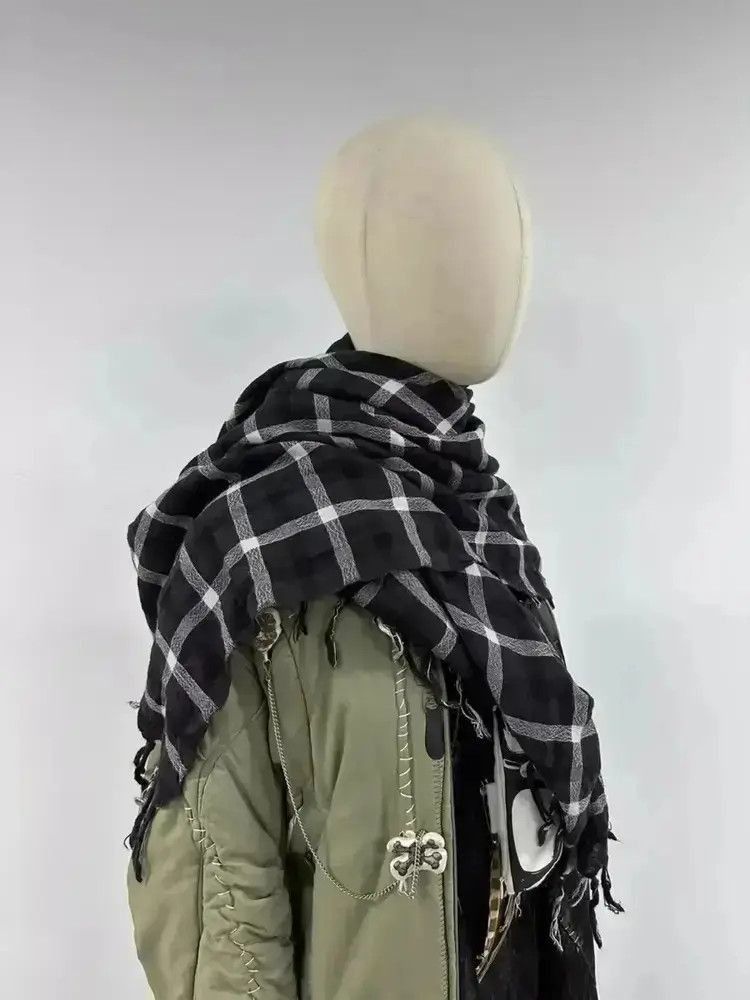 Yohji Yamamoto Yohji Yamamoto Y's Plaid Scarf-2505 Size ONE SIZE - 2 Thumbnail
