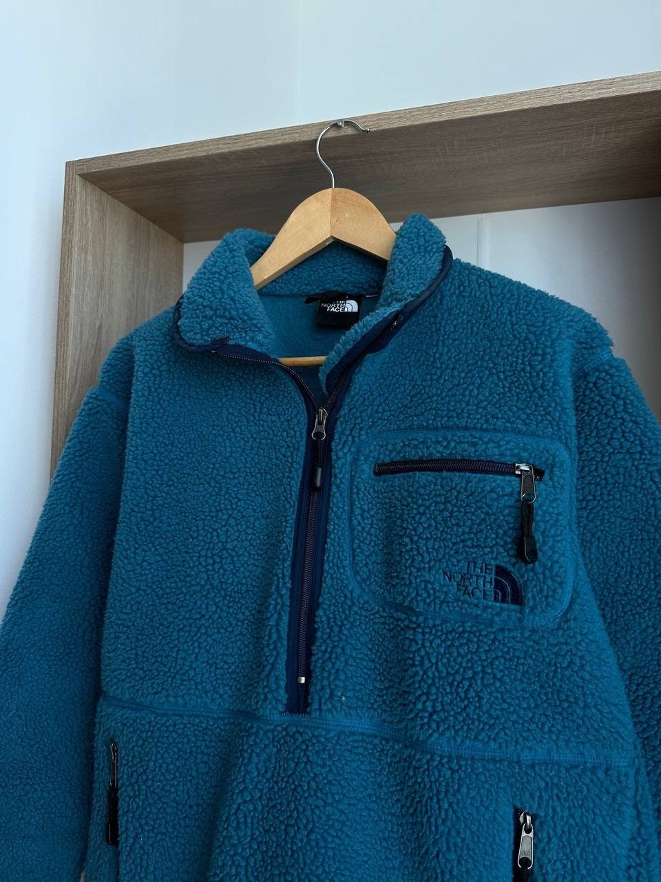 The North Face × Vintage Vintage The North Face Fleece Blue Big Logo Jacket Size US S / EU 44-46 / 1 - 13 Thumbnail