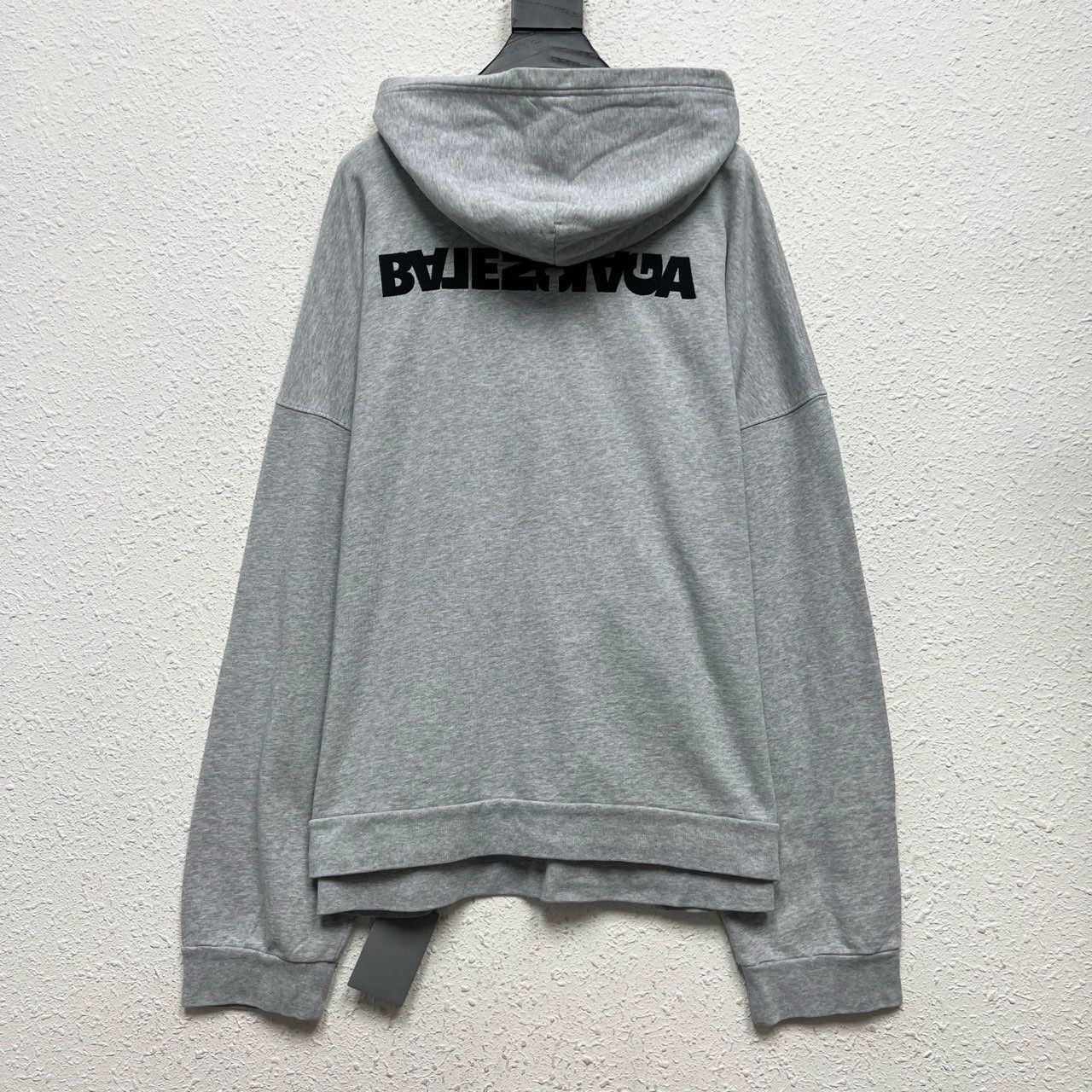 Balenciaga balenciaga logo embroidered hoodie in gray Size US M / EU 48-50 / 2 - 2 Thumbnail