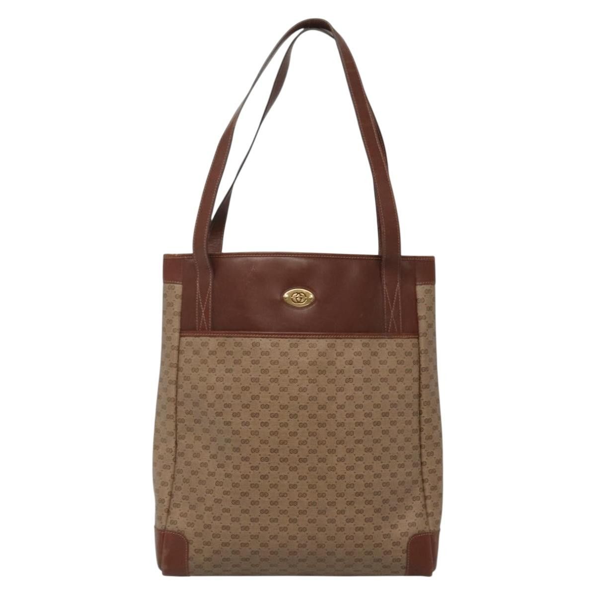 Gucci GUCCI Micro GG Supreme Tote Bag Pvc Beige Gold 002 37 002 37 Size ONE SIZE - 2 Thumbnail