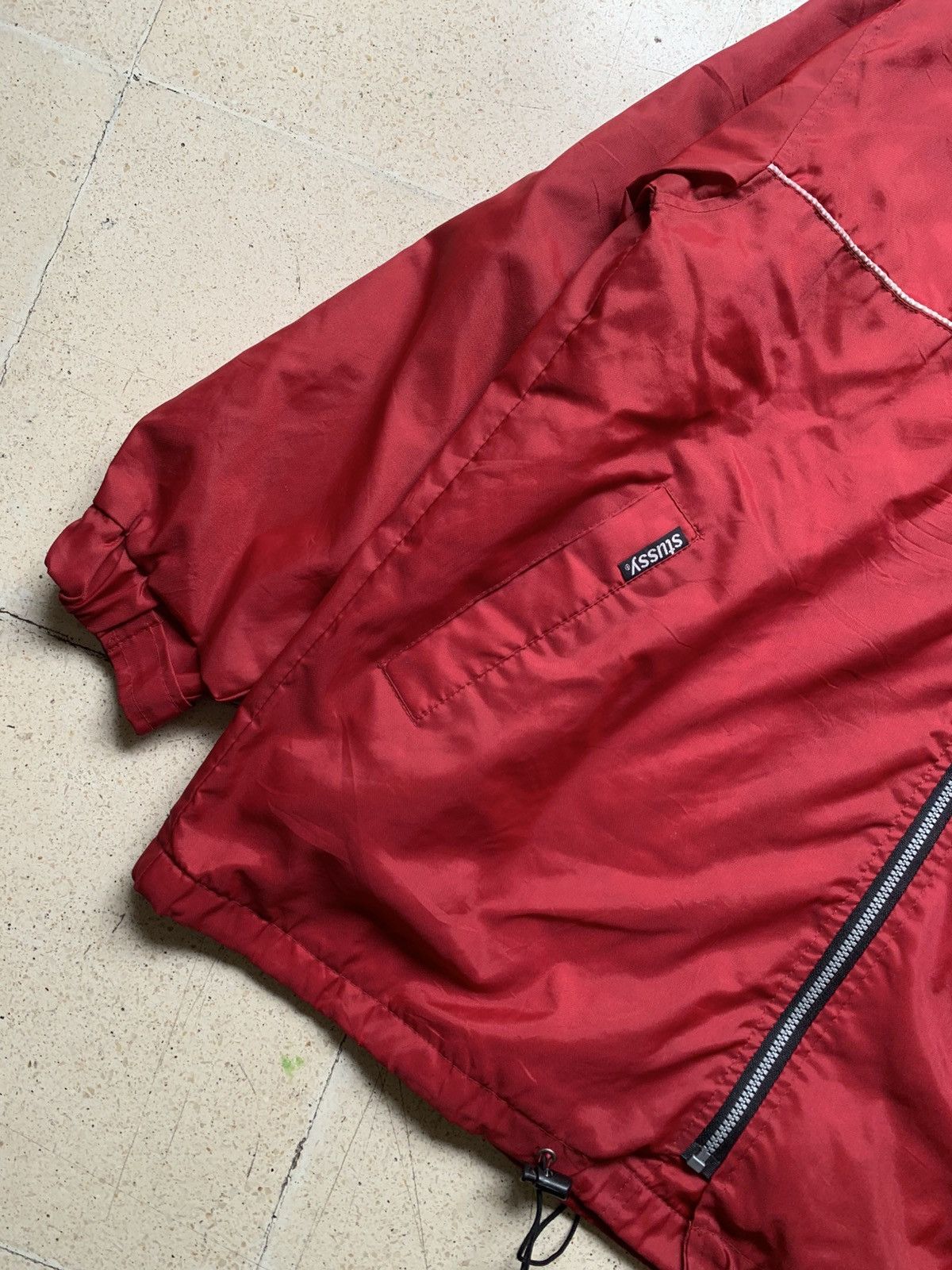 Stussy Vintage 90’s Stussy script embroidery hidden hoodie jacket Size US L / EU 52-54 / 3 - 4 Thumbnail