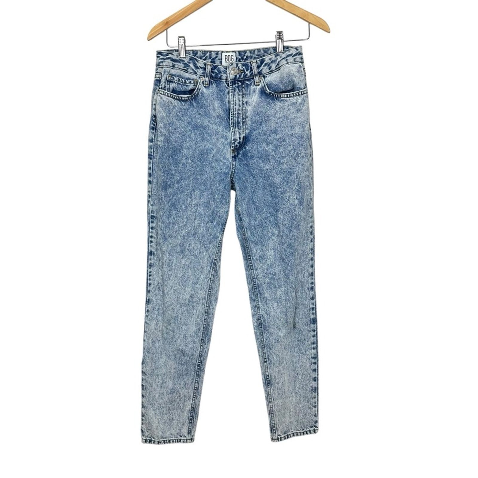 Bdg Urban Outfitters BDG High Rise Acid Wash Mom Jeans Size 28 Size 28" / US 6 / IT 42 - 1 Thumbnail