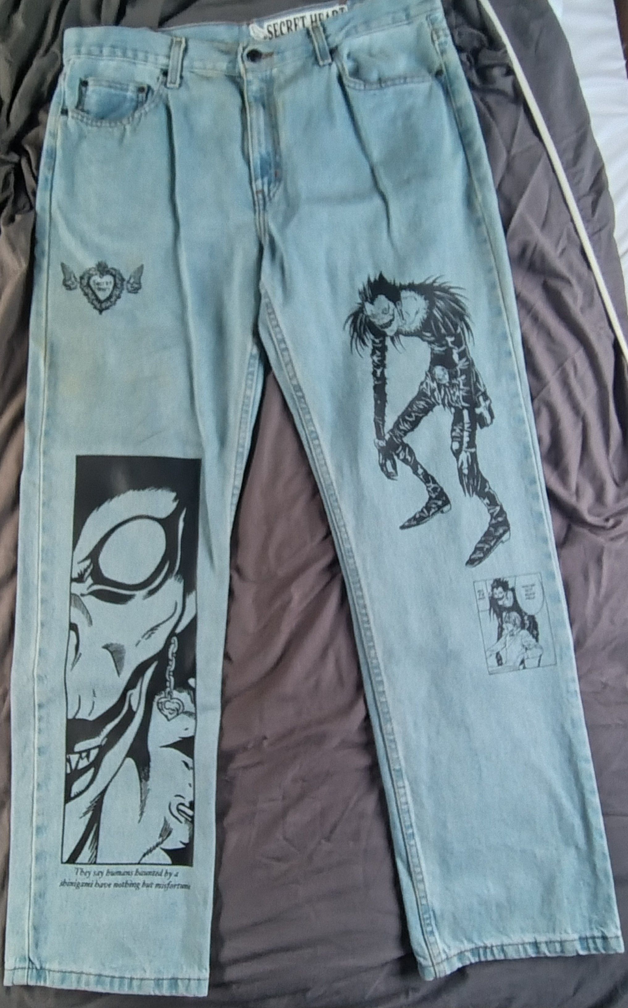 Other Secret Heart 2022 Death Note Anime Jeans Size US 36 / EU 52 - 1 Thumbnail