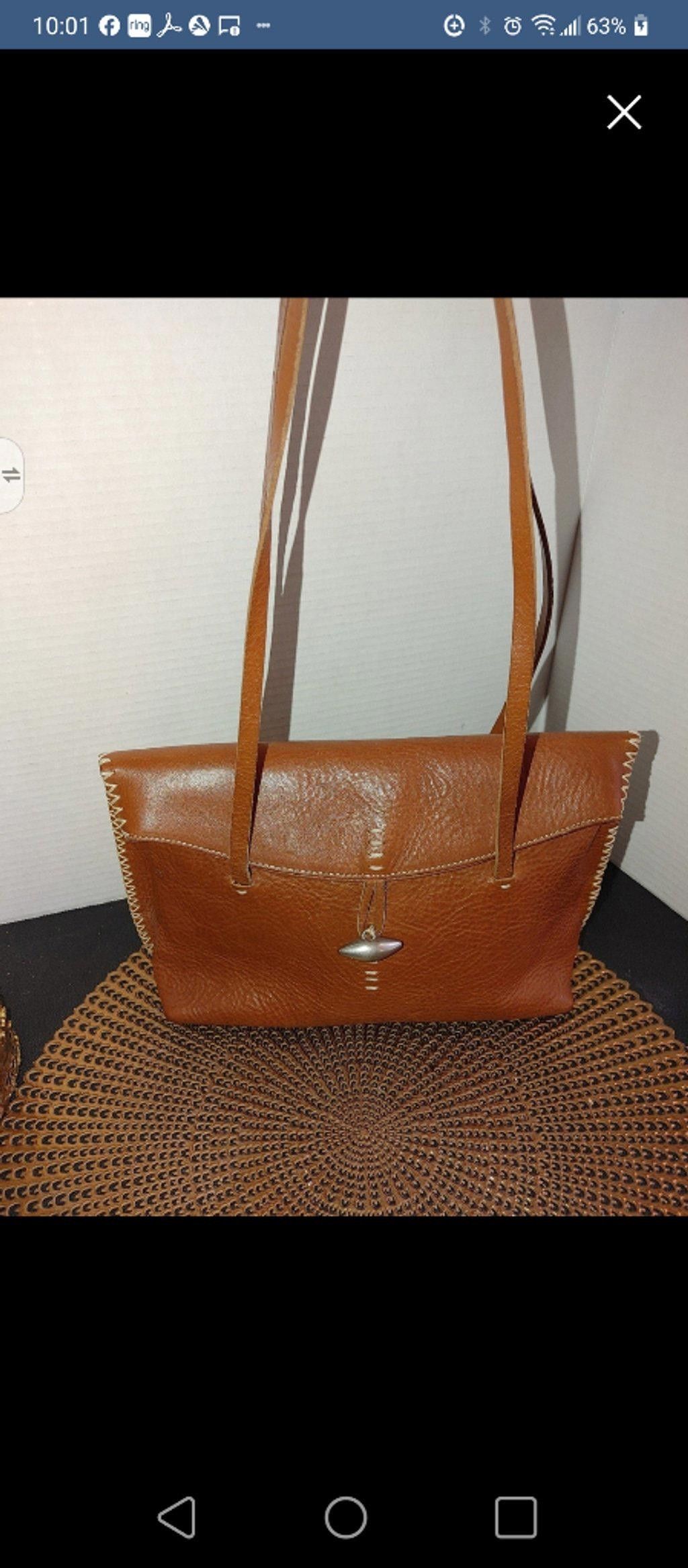 Covington Ellington Fold Over Leather Shoulder Bag Size ONE SIZE - 5 Thumbnail