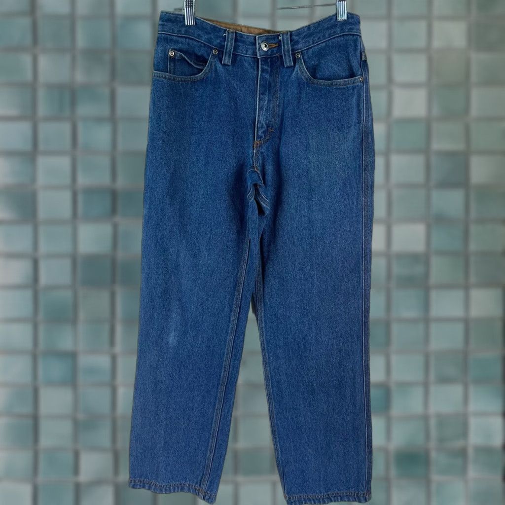 CO Duluth Trading Co Mens Low Rise Flat Front Blue Denim Straight Jeans Size 30X32 Size US 30 / EU 46 - 1 Thumbnail