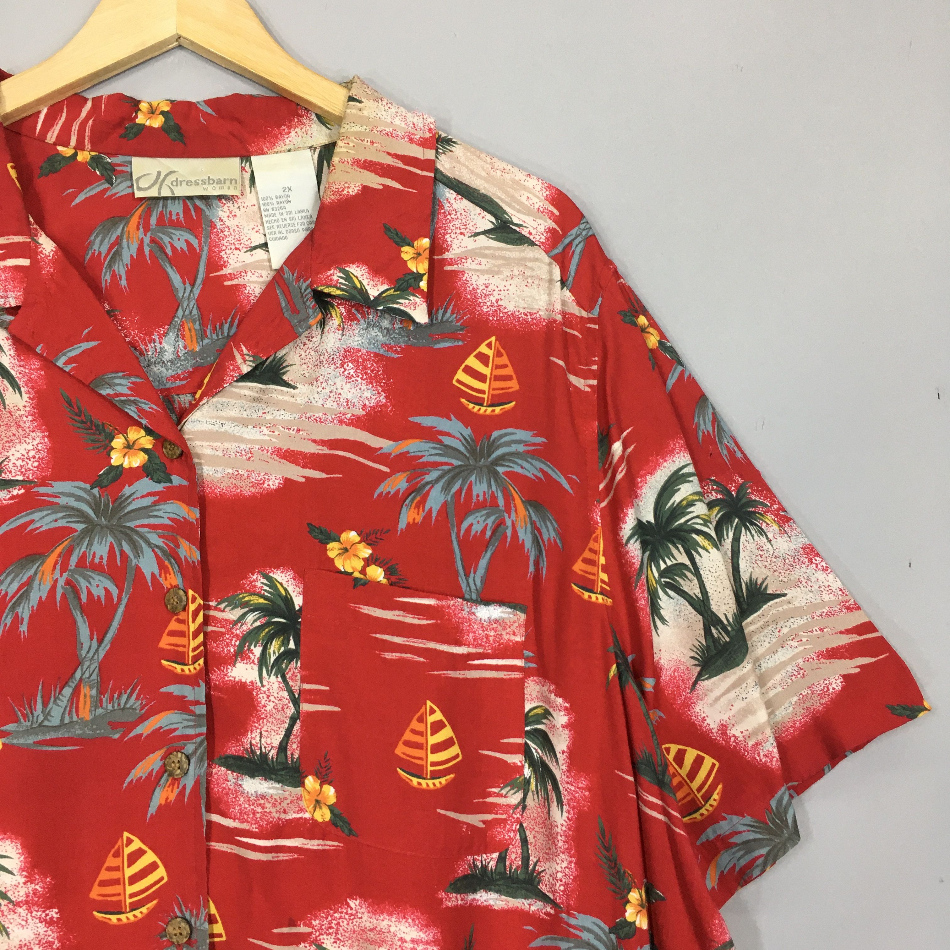 Vintage Vintage 90s Aloha Summer Hawaiian Rayon Shirt XXLarge Size XXL / US 16-18 / IT 52-54 - 2 Thumbnail