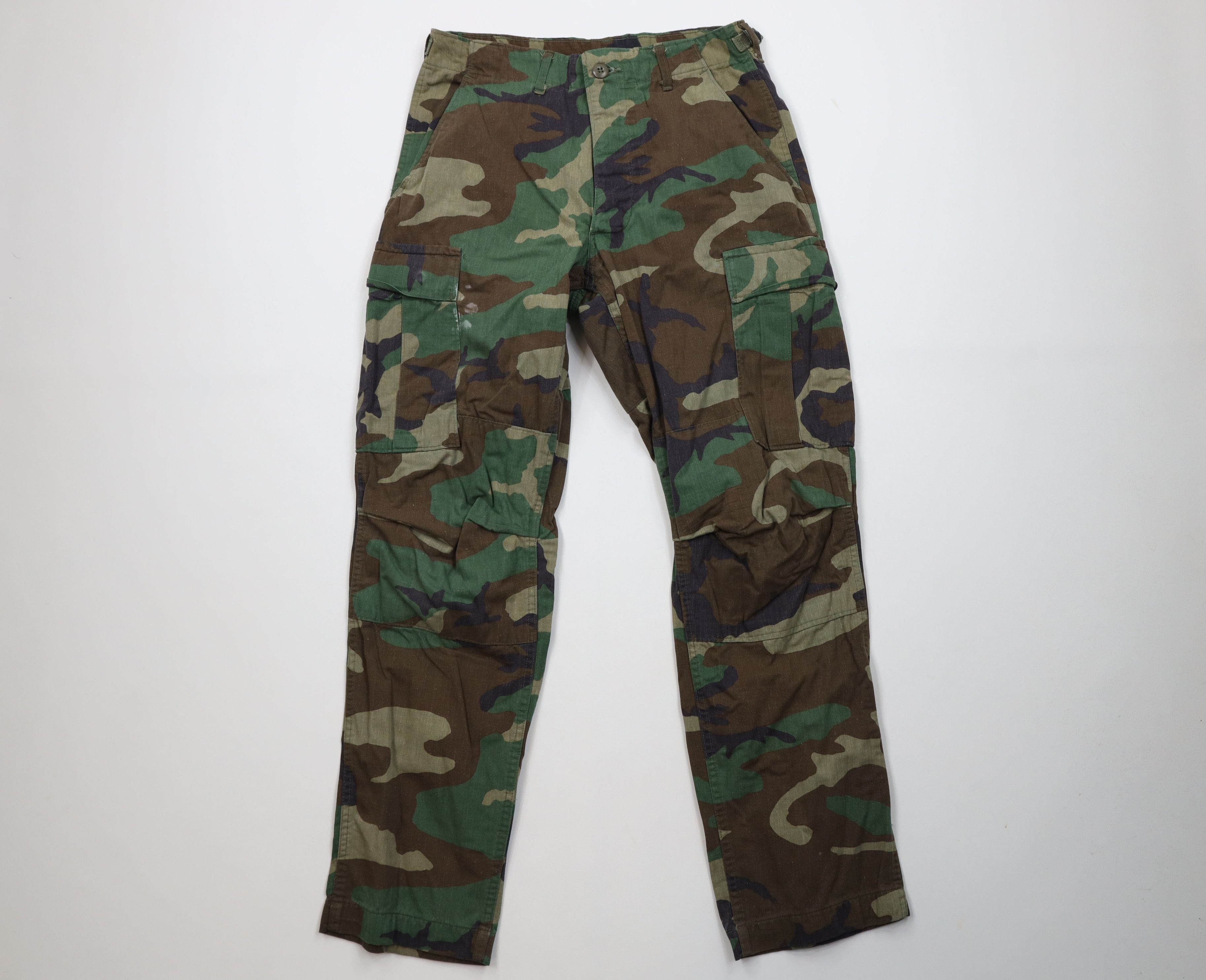 Vintage Vintage 80s USGI Camouflage Combat Cargo Pants Trousers USA Size US 32 / EU 48 - 1 Thumbnail