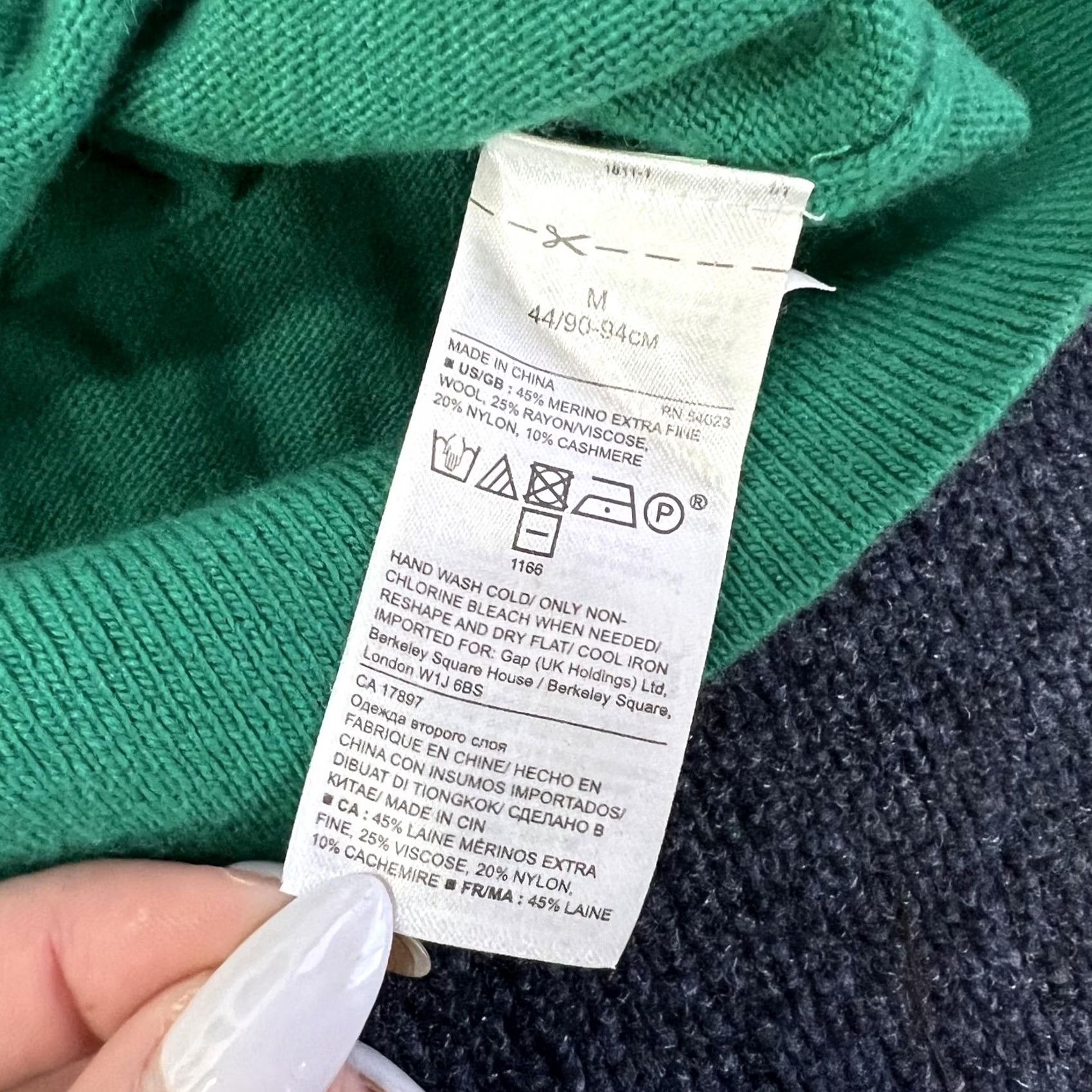 Banana Republic Banana Republic Sweater Womens Medium Green Merino Wool Cashmere Knit Crewneck Puff Sleeve Size M / US 6-8 / IT 42-44 - 6 Thumbnail