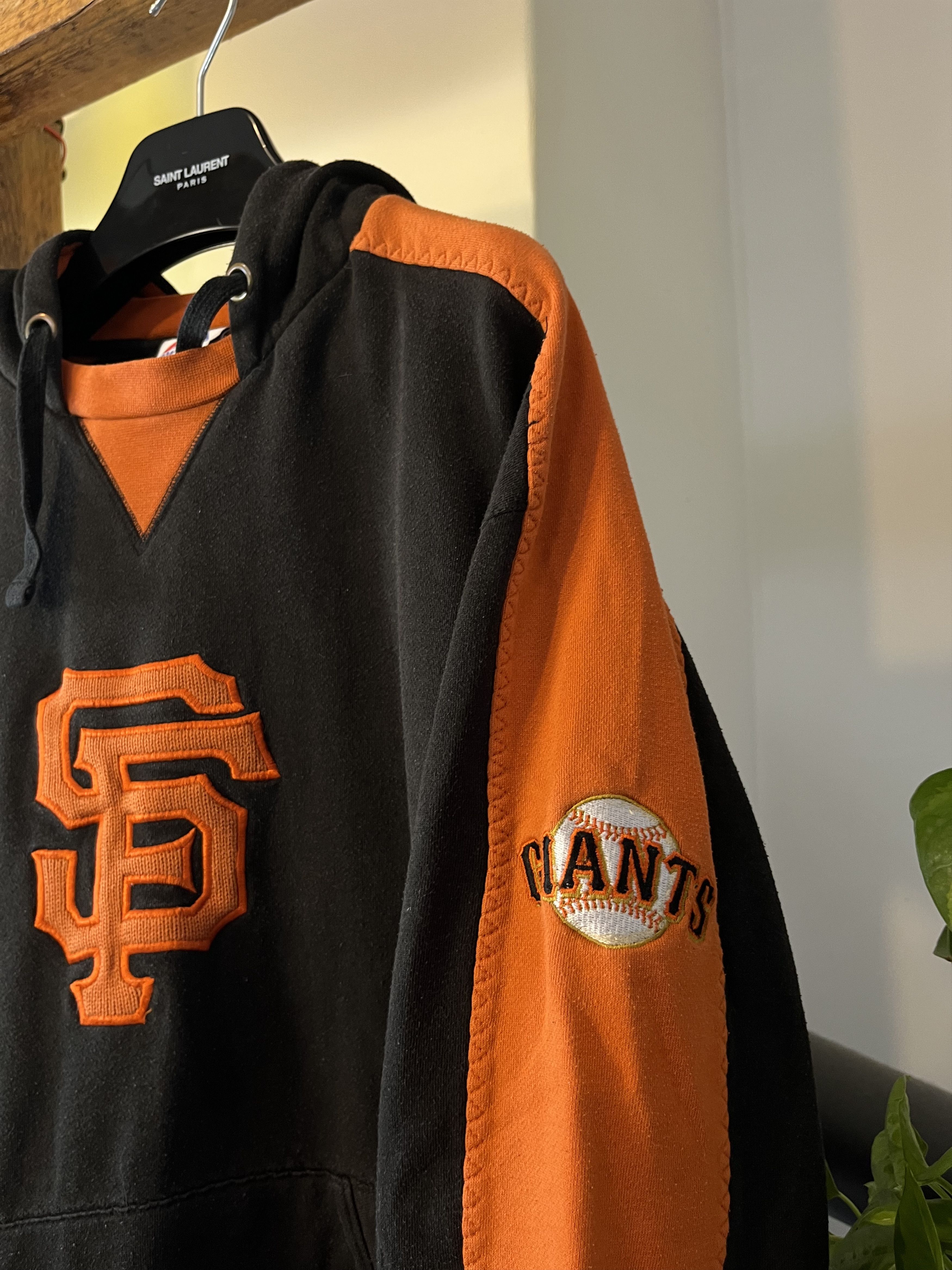 MLB × Salem Sportswear × Vintage 90s San Francisco Giants Majestic MLB Baseball Hoodie Size US XL / EU 56 / 4 - 4 Thumbnail