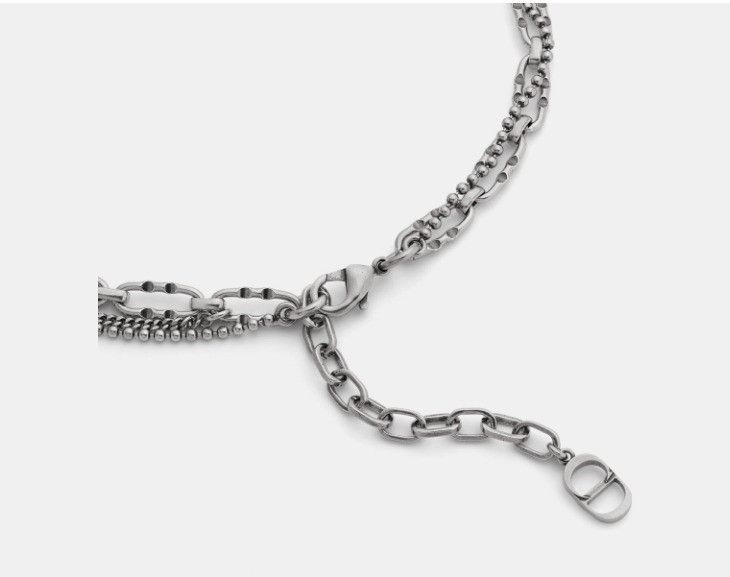 Dior o1w1db11124 Size: OS / Finish Brass Necklace in Silver Size ONE SIZE - 4 Thumbnail