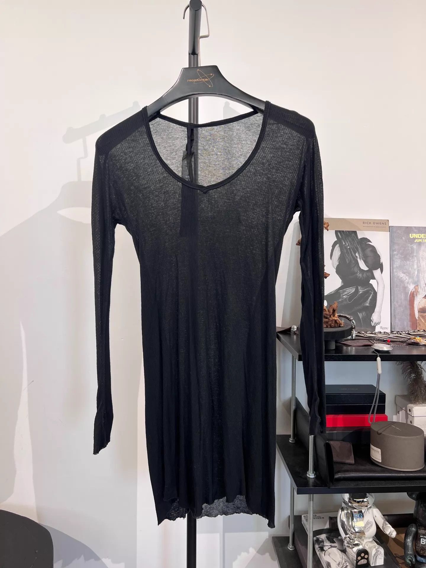 Boris Bidjan Saberi BBS 11by knit semi-sheer base layer long sleeve XS Size XS / US 0-2 / IT 36-38 - 2 Thumbnail