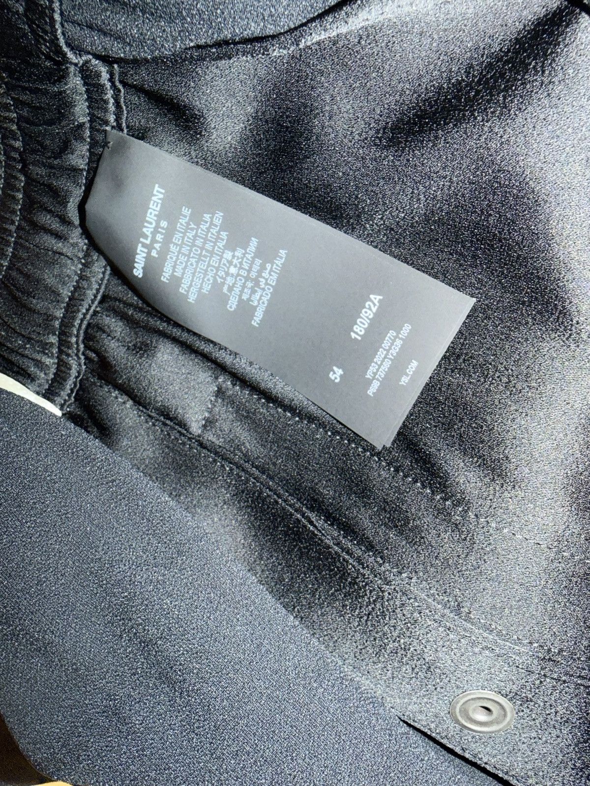 Saint Laurent Paris Saint Laurent mens 2024 snap sides joggers. 54/XL. $2300 Size US 38 / EU 54 - 13 Thumbnail